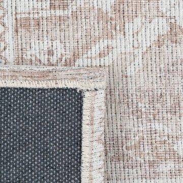Teppich Teppich 80 x 150 cm Polyester Baumwolle Taupe, Bigbuy, Höhe: 11 mm