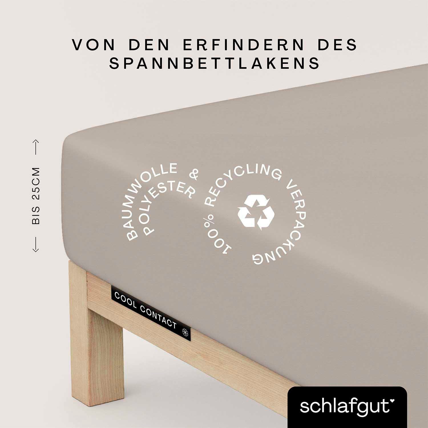 Schlafgut Spannbettlaken »Cool Contact«, 100% gekämmte Mikrofaser günstig online kaufen