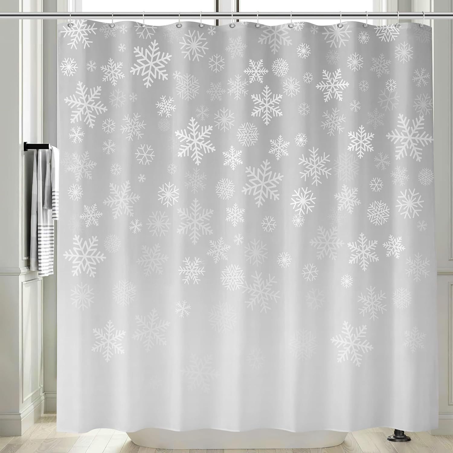 M&W DAS DESIGN Duschvorhang 180x200 Anti schimmel Waschbar Lustig Breite 180 cm