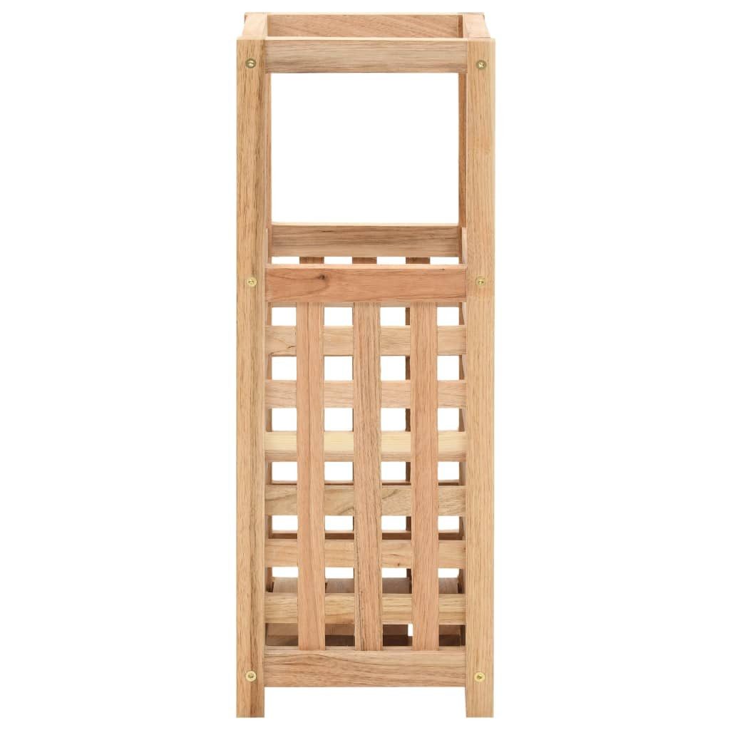 vidaXL Schirmständer Holz Schirmständer aus Walnuss Massivholz 18x18x50 cm eleganter Regens