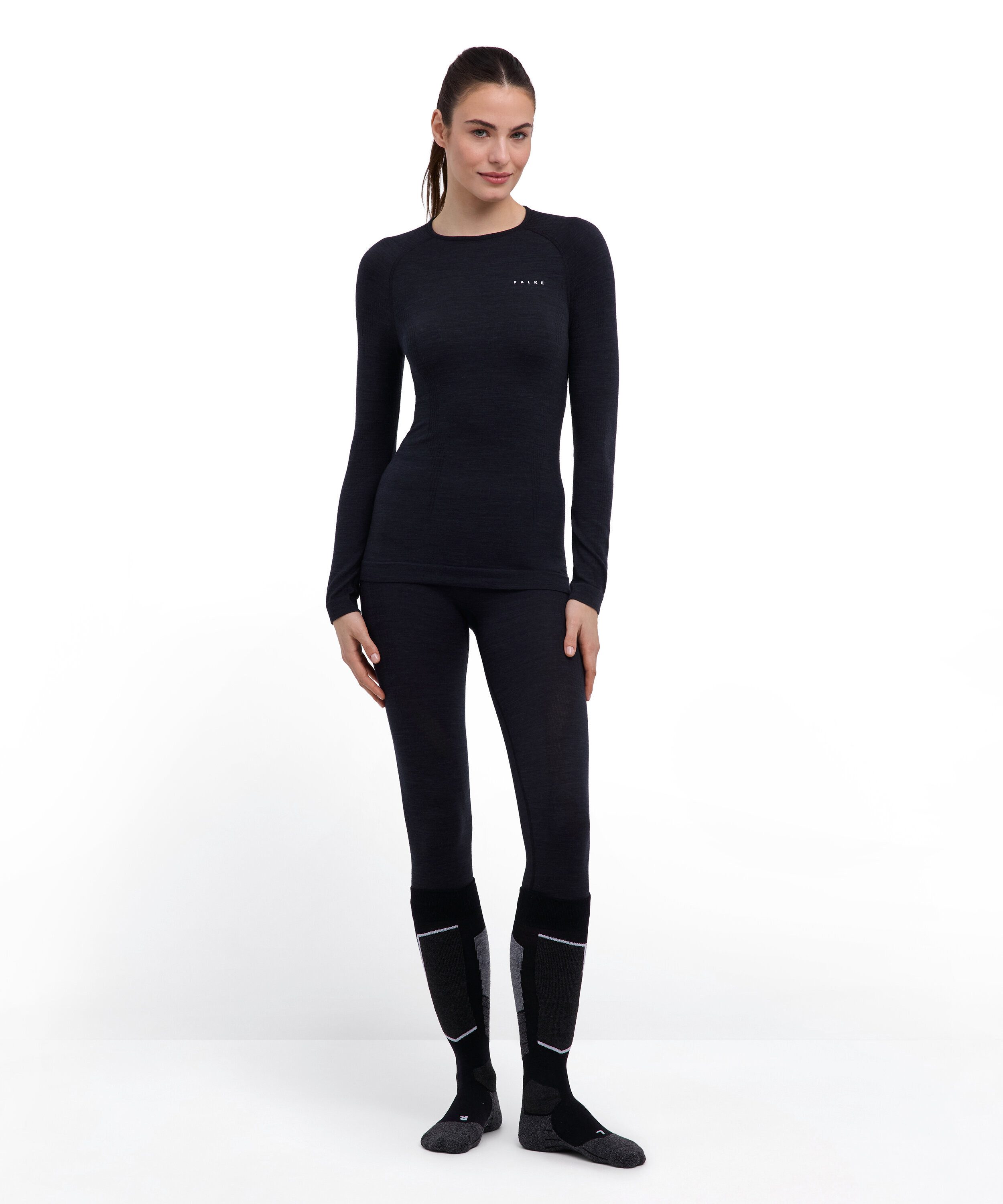 FALKE Funktionsshirt FALKE Langarmshirt Wool-Tech (1-tlg., 1) aus Merinowolle für kalte bis sehr kalte Temperaturen