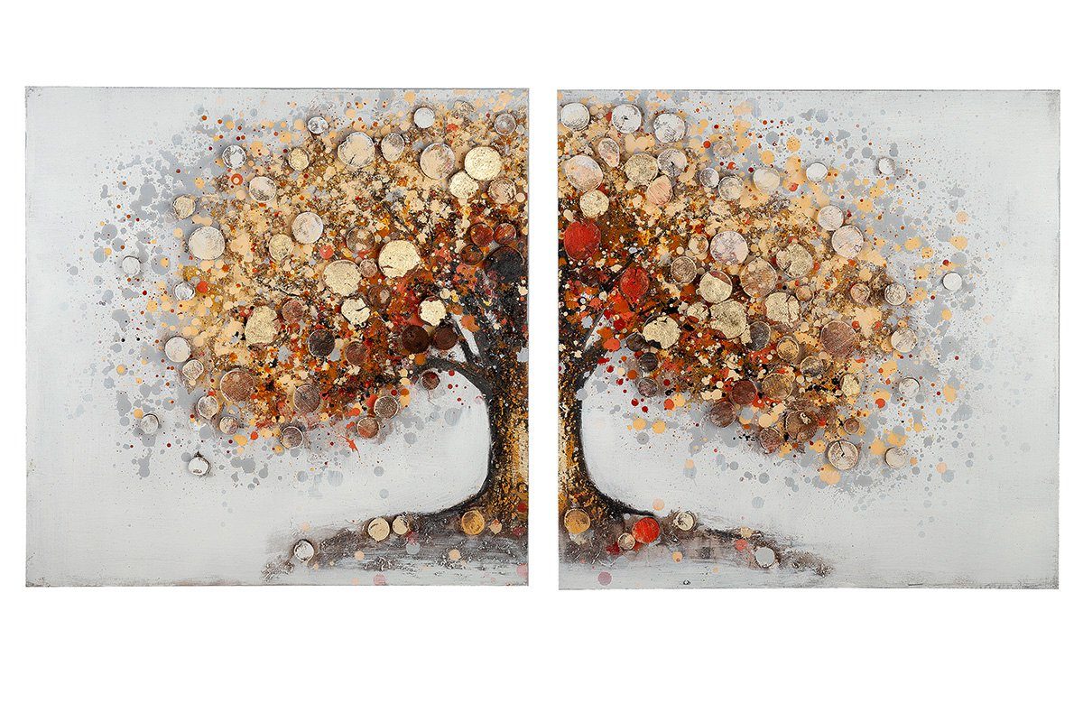 cm x x Bilder-Collage Bild 3 VE auf so cm Wiese Gemälde GILDE 60 (BxHxL) gro.Baum 2 60