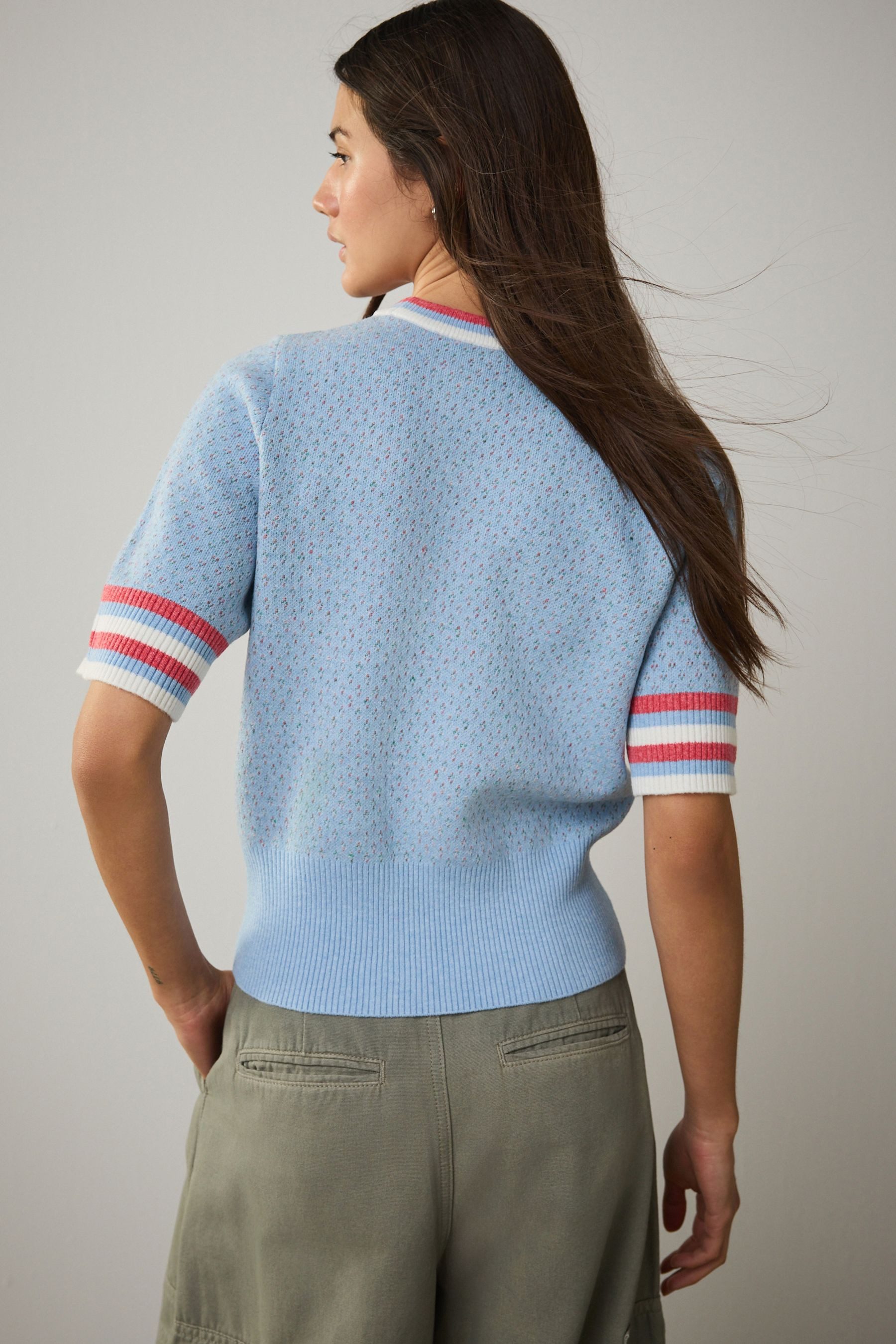 Next Strickpullover Kurzärmeliges, superweiches Stricktop (1-tlg) günstig online kaufen