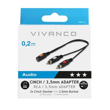 Vivanco Audio- & Video-Kabel, Adapter, RCA Adapter (20 cm)