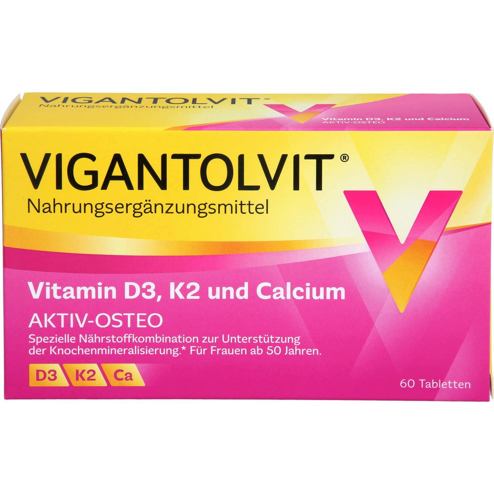Nahrungsergänzung mit Vitamin D3, K2 und Calcium Kapseln