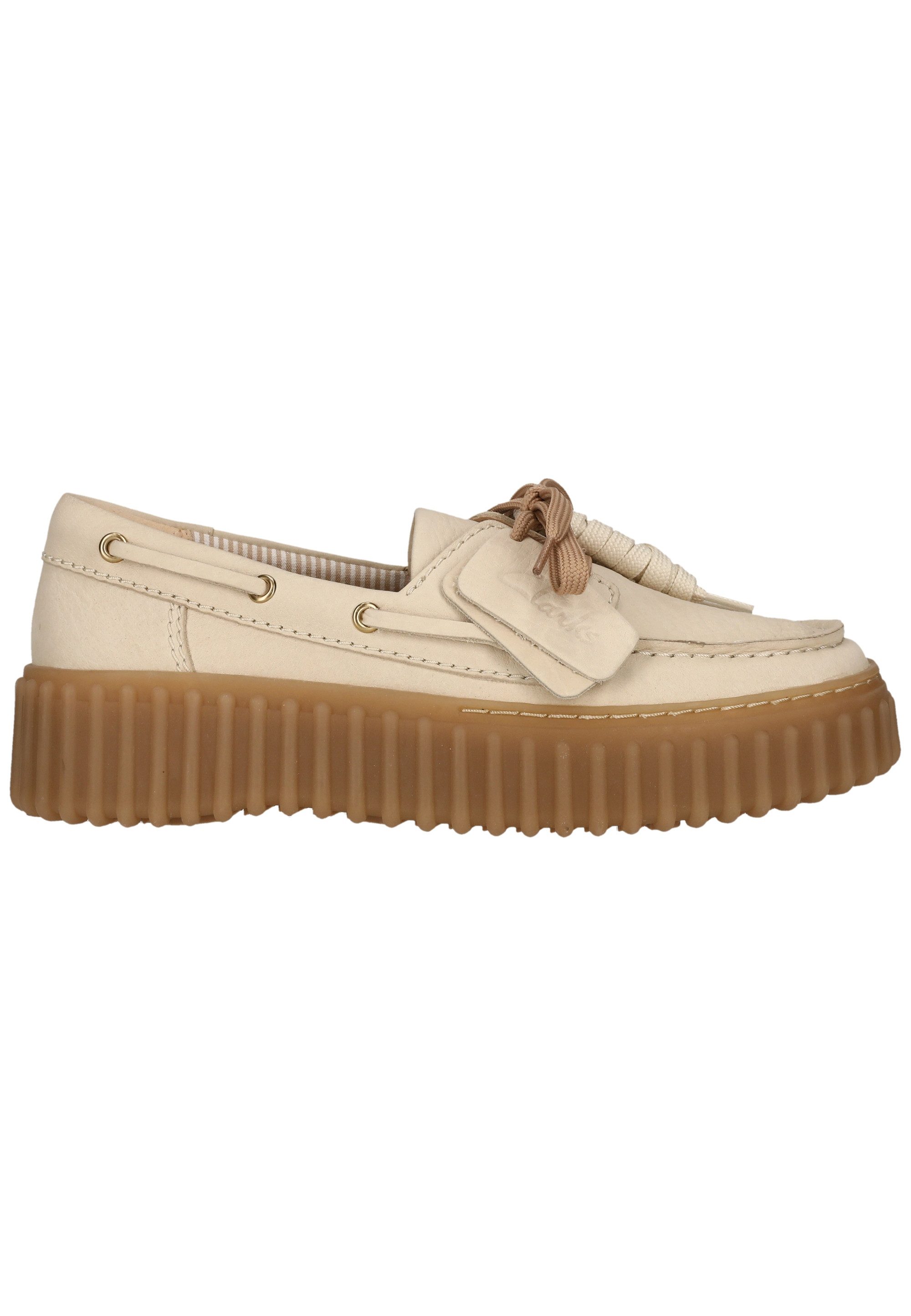 Clarks Torhill Boat Schnürschuh mit Contour Cushion-Fußbett
