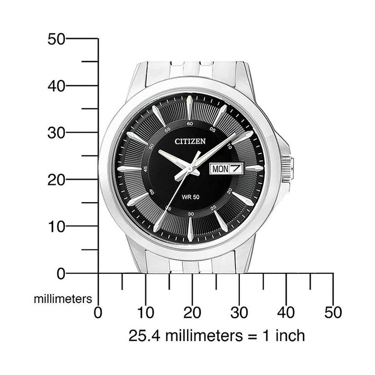 Citizen Quarzuhr BF2011-51EC, Armbanduhr, Herrenuhr, Damenuhr, Edelstahlarmband, Datum