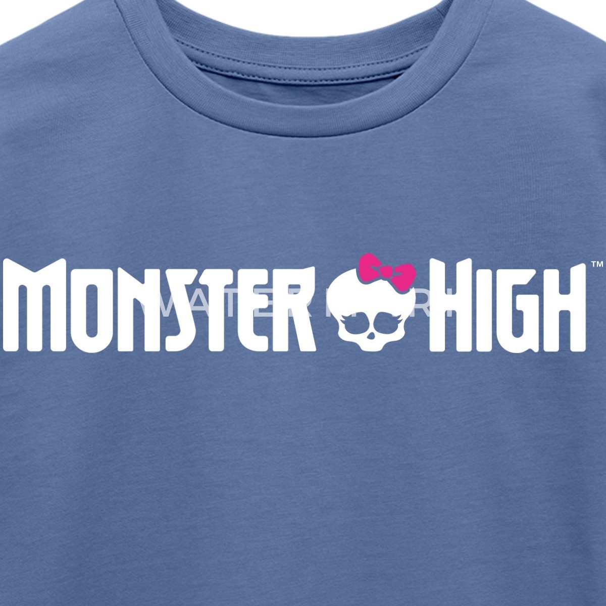 Spreadshirt T-Shirt Monster High™ Offizielles Logo Mit Totenkopf Kinder Premium T-Shirt (1-tlg)