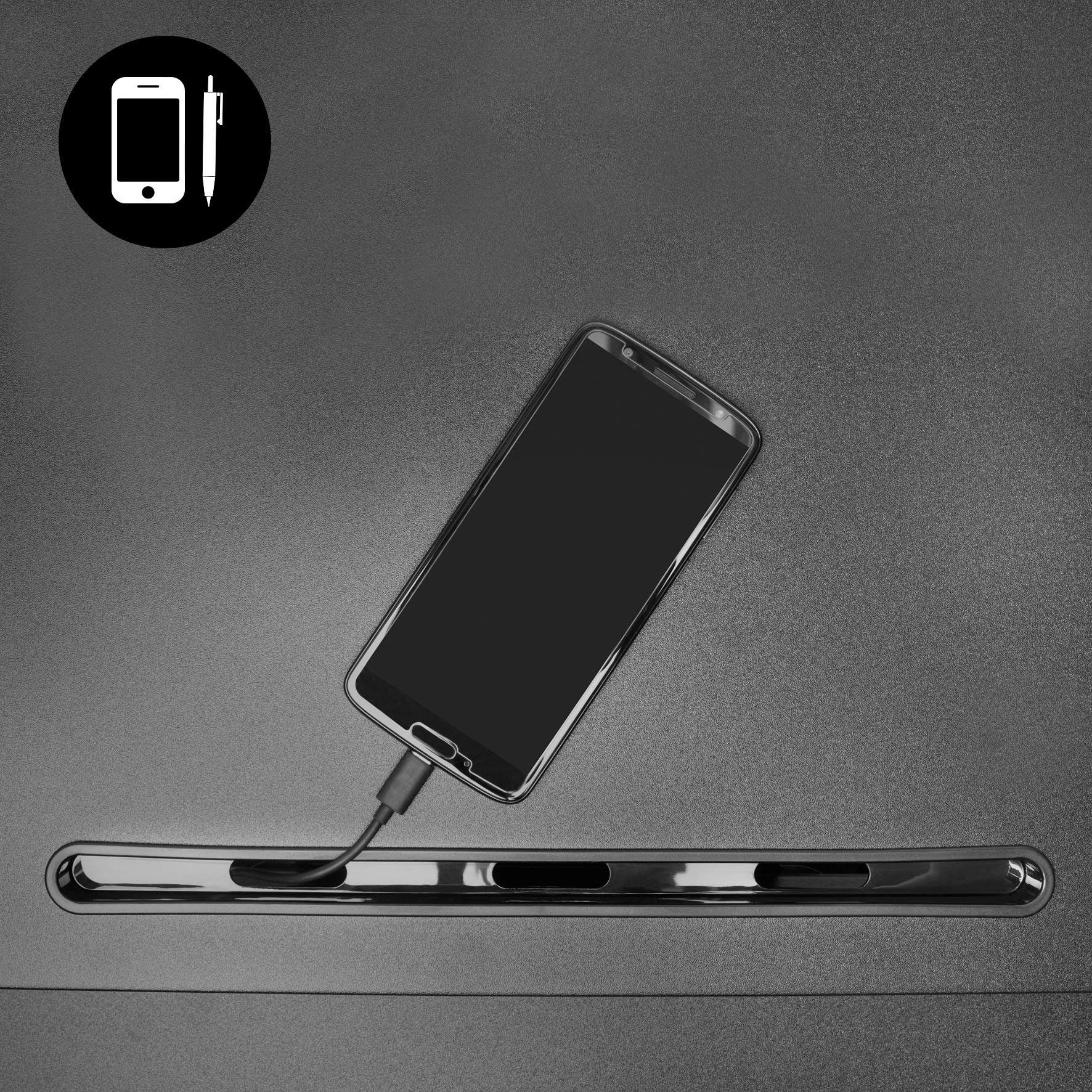 Duronic Schreibtischaufsatz, Computertisch, Workstation, Schreibtischaufsatz höhenverstellbar