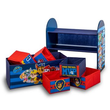 W&O Products B.V. Standregal PAW PATROL Regal, Aufbewahrungsbox mit sechs Fächern, Spielzeugregal