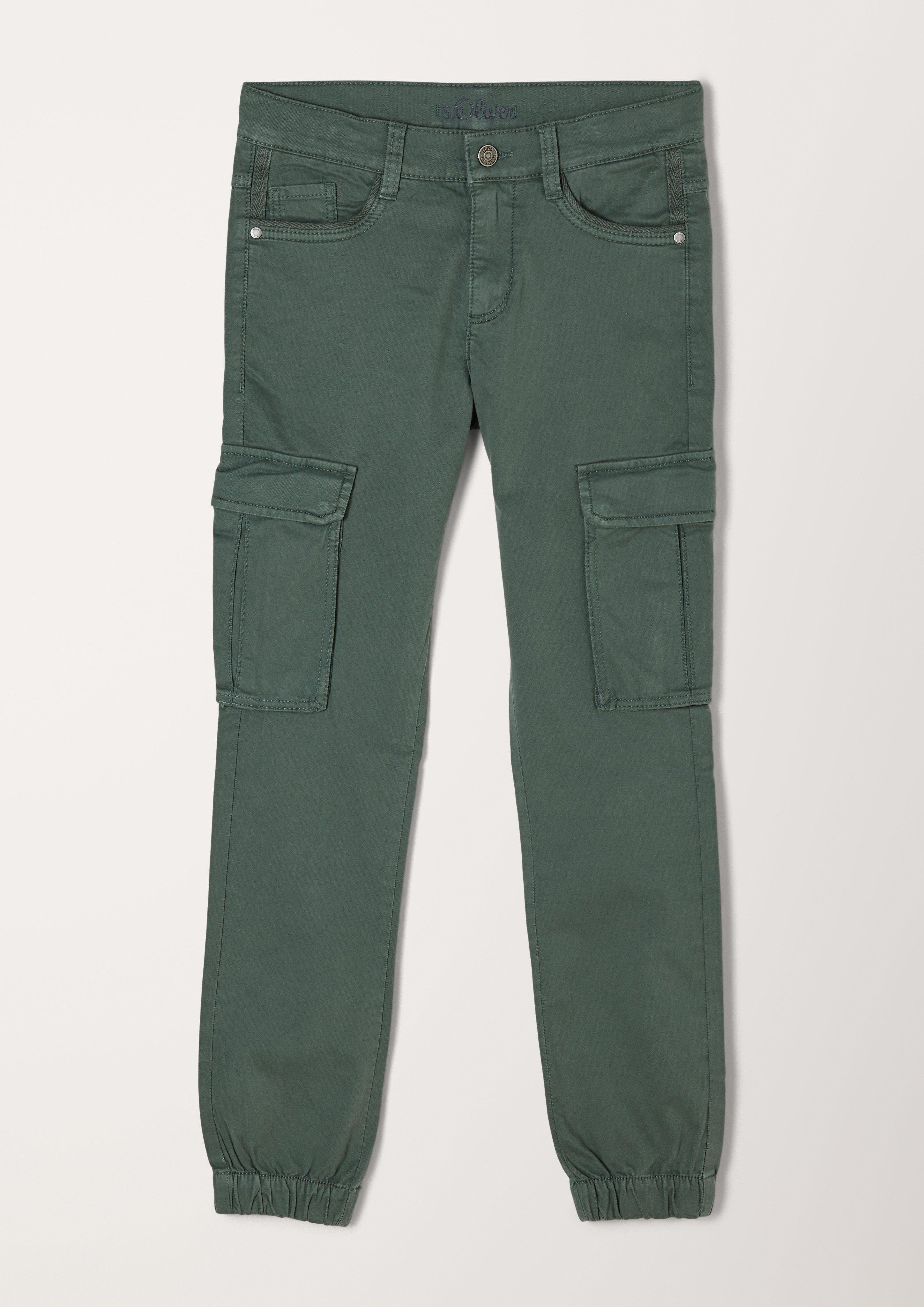 s.Oliver Stoffhose Slim: Cargohose Wascheffekt mit