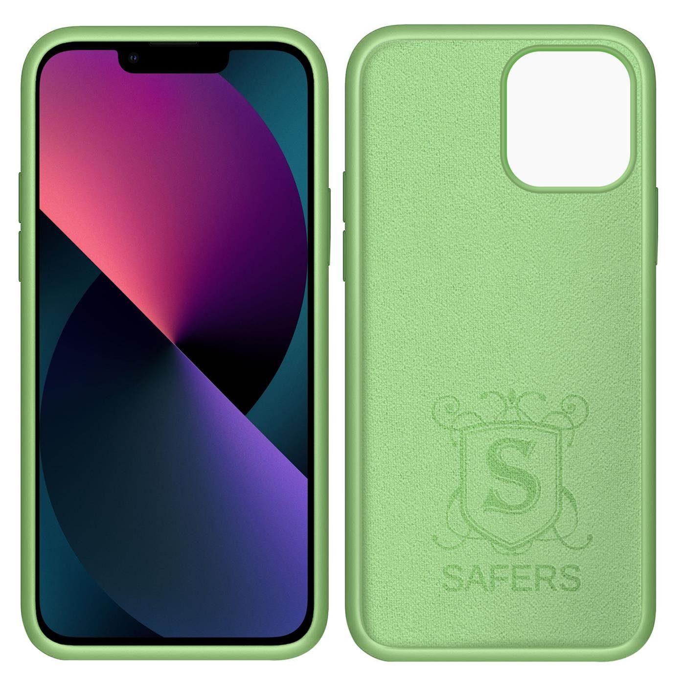 CoolGadget Handyhülle Silikon Case für das iPhone 14 Pro Max Slim TPU Cover 6,7 Zoll, Weiche Schutz Hülle mit Innen Fleece aus Stoff Handy Tasche – Bild 4 von 5