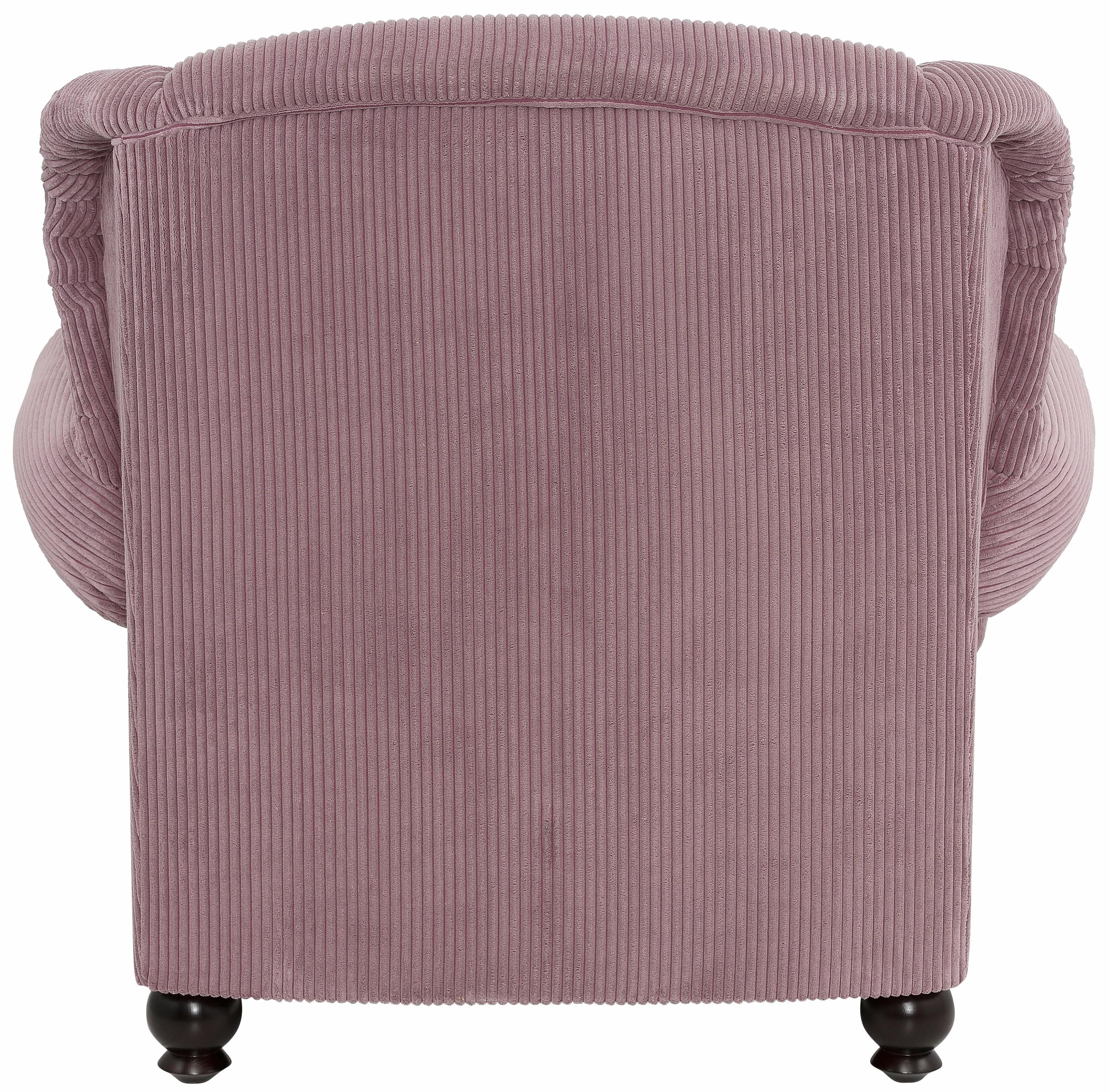 Home affaire XXL-Sessel King Henry, Sessel, Ohrensessel, Relaxsessel, Big Sessel, Breite 121cm, mit Federkern, in legerer Polsterung und losen Kissen – Bild 4 von 5