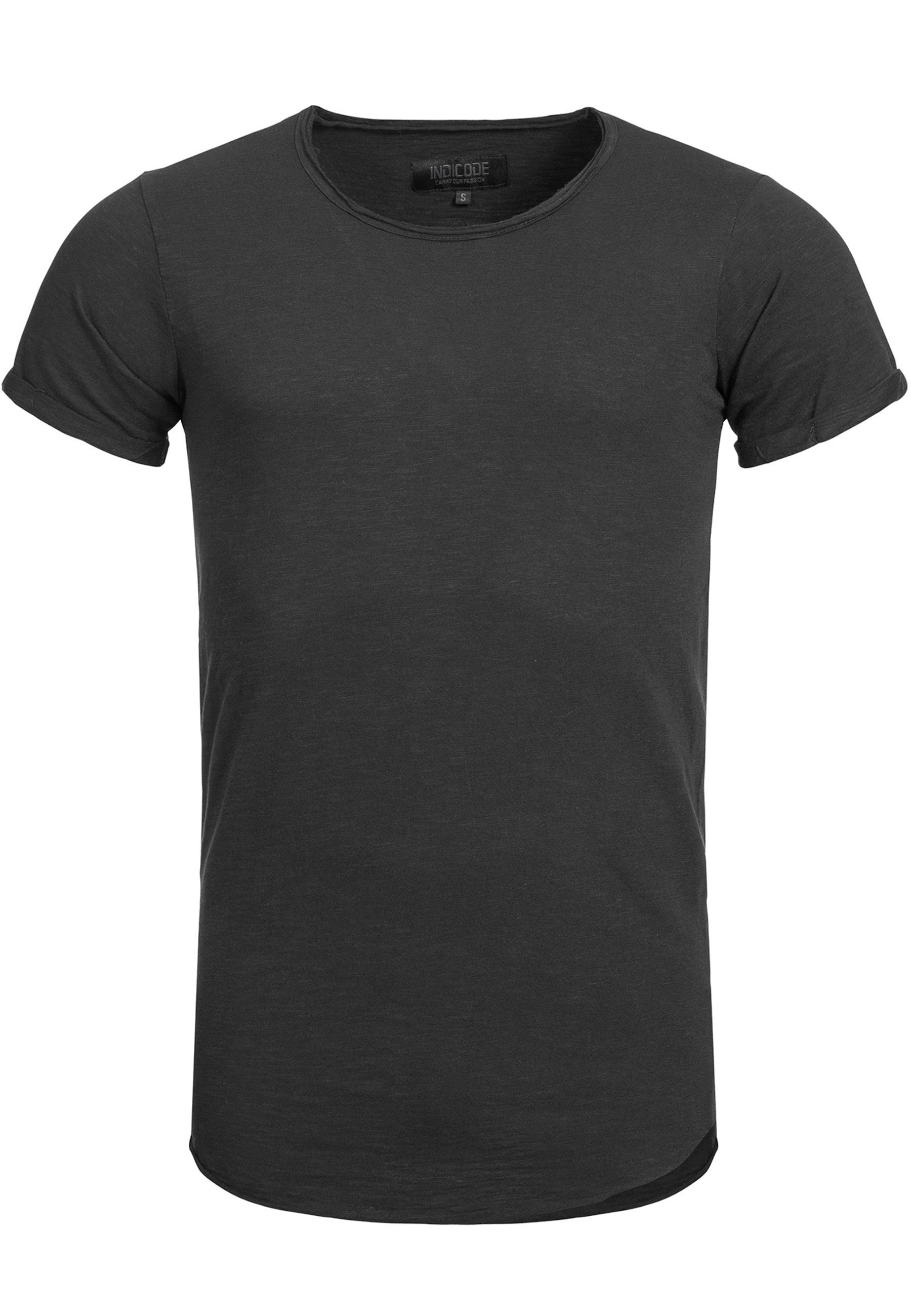 Indicode T-Shirt Herren Willbur Tee Shirt Tee Herrenshirt mit Rundhalsaussc günstig online kaufen