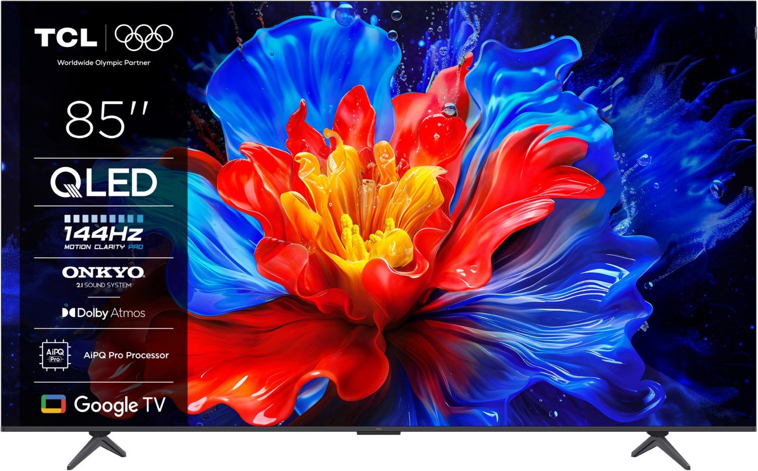 TCL 85P89K QLED-Fernseher (85.0 Zoll, 4K Ultra HD, Smart TV, Game Master Funktionen)