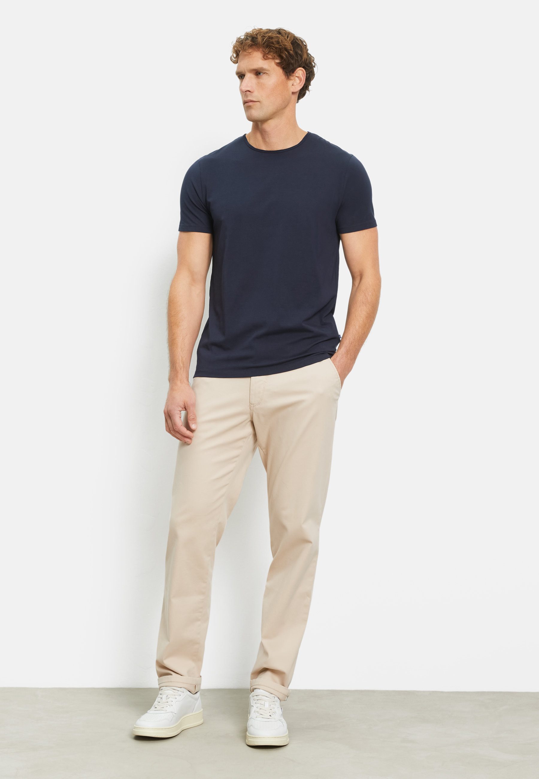 OLYMP T-Shirt OLYMP Casual Wirk, T-Shirt