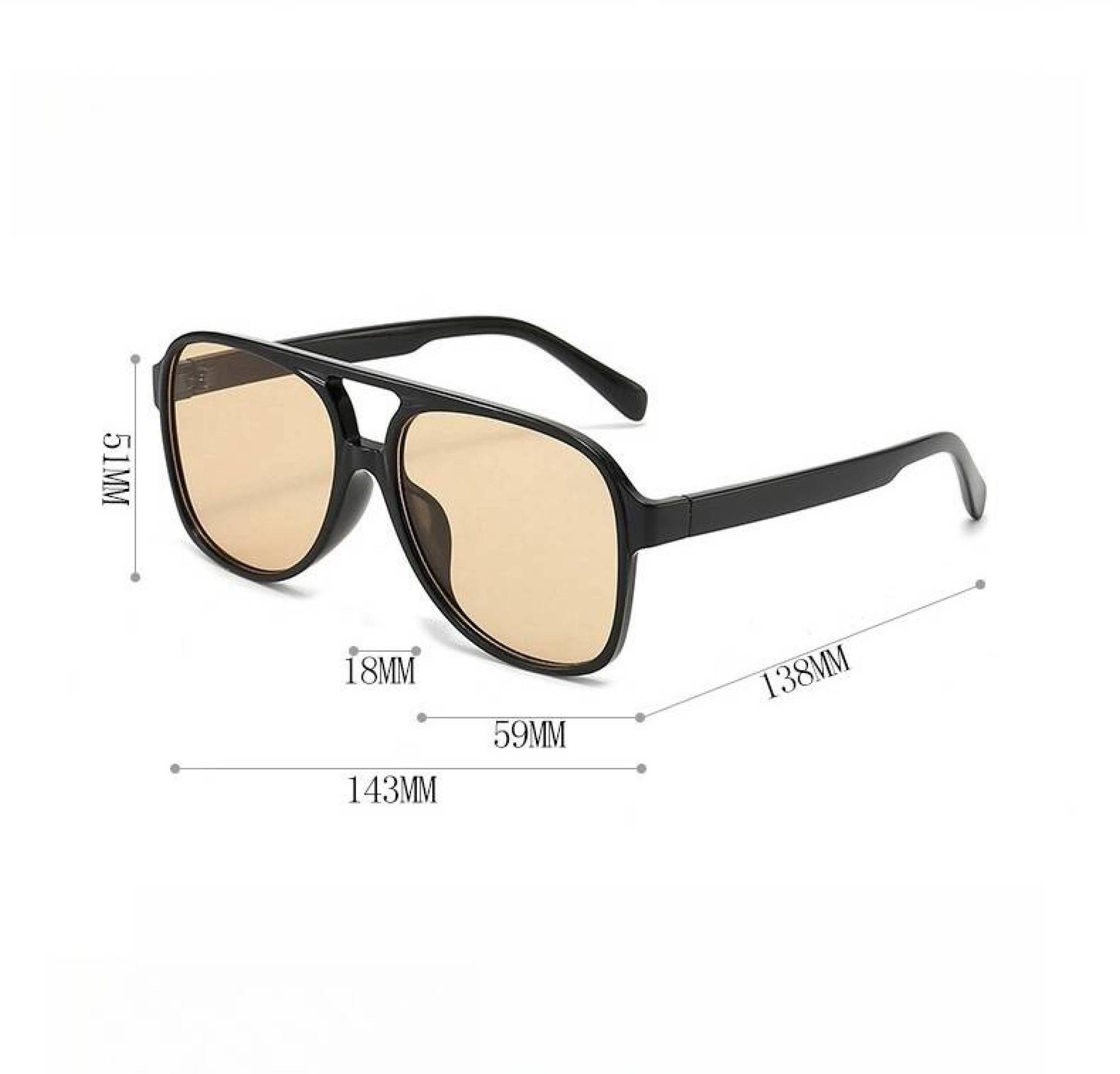BUMHUM Sonnenbrille Retro Sonnenbrille mit großem günstig online kaufen