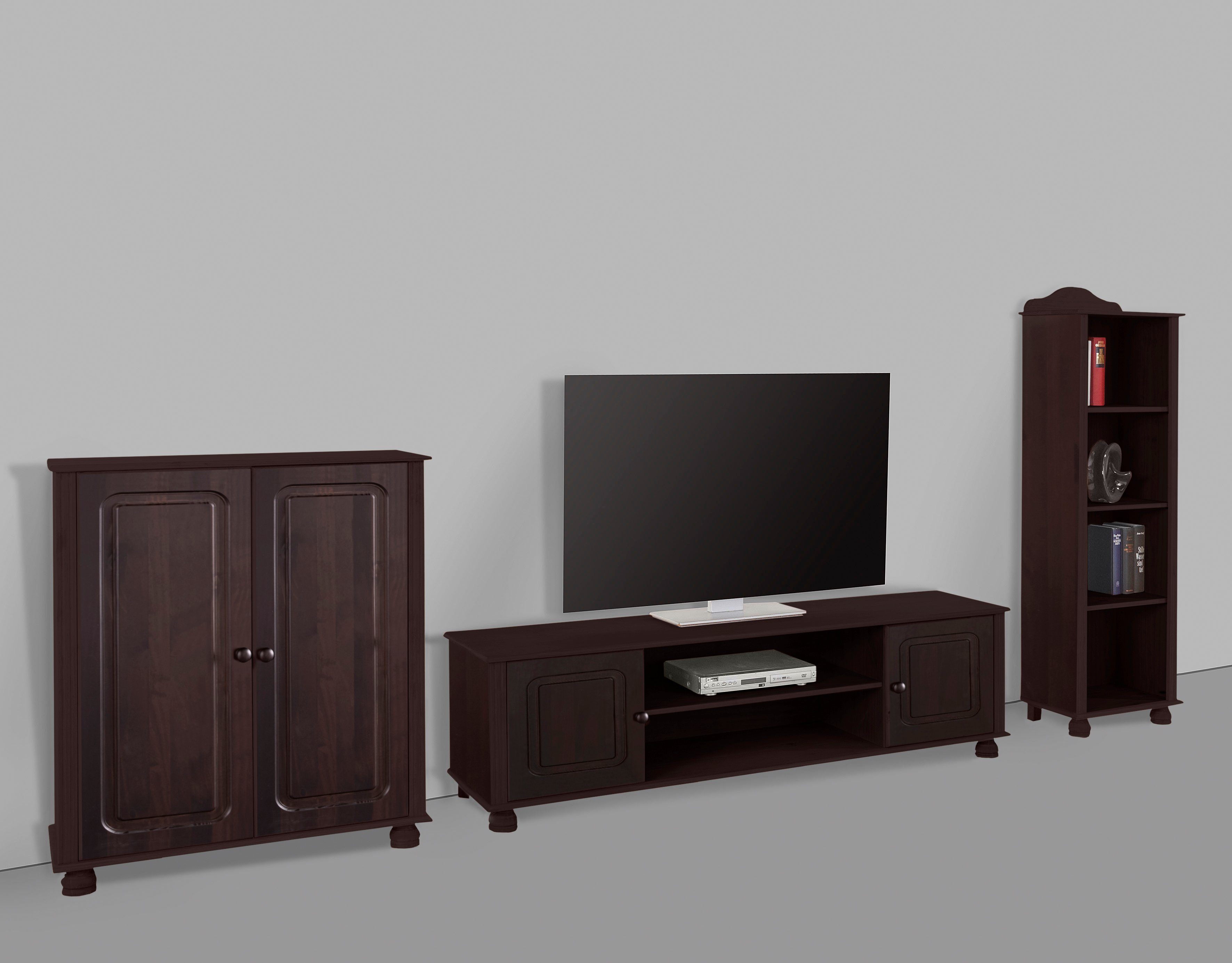 Home affaire Wohnwand Mette, (3-St), 1 Midischrank, 1 Bücherregal und 1 Low günstig online kaufen