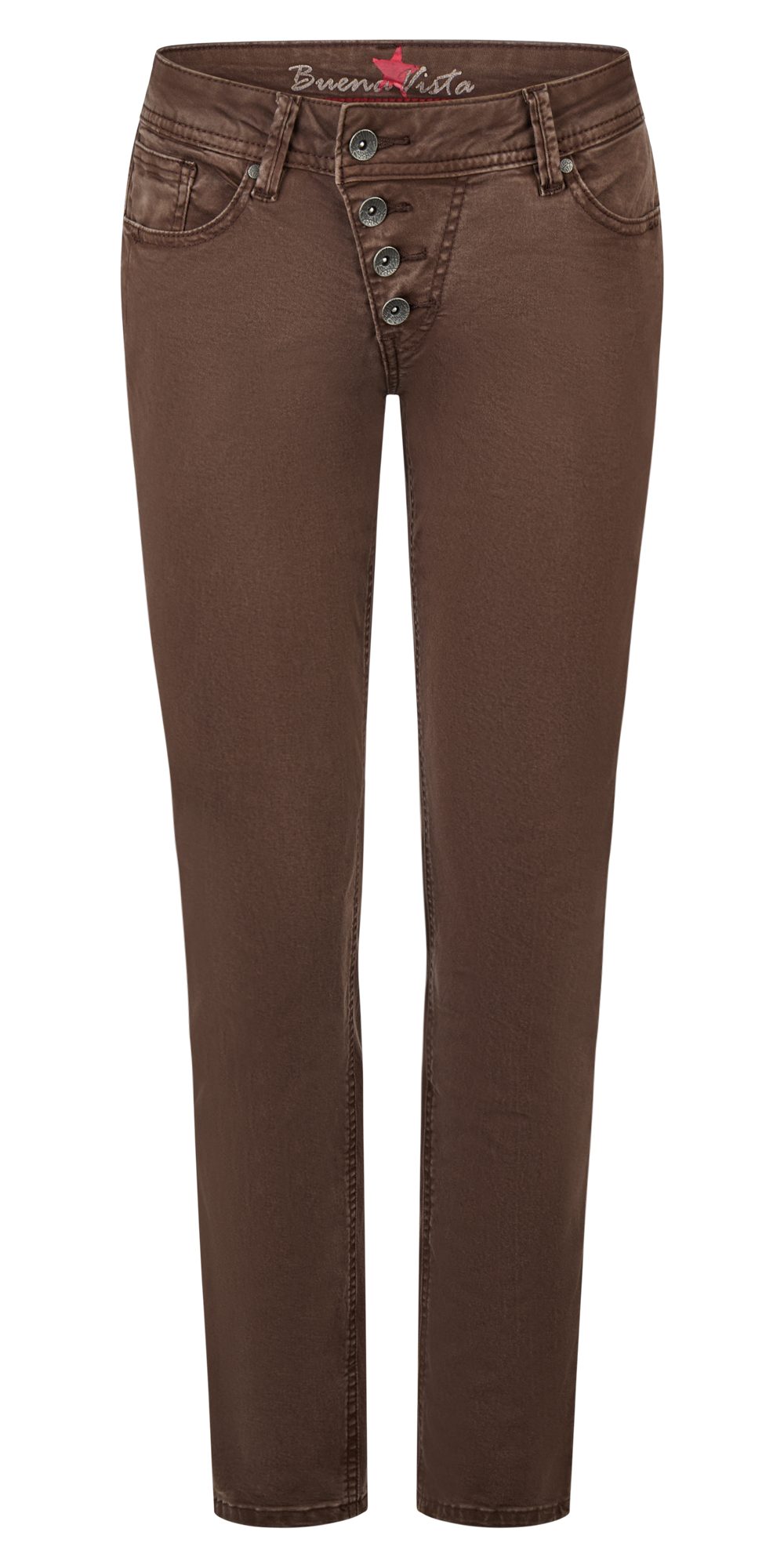 Buena Vista Stretch-Jeans BUENA VISTA MALIBU CROPPED kaffee 2603 B5826 4219.8340 - Summer Twill