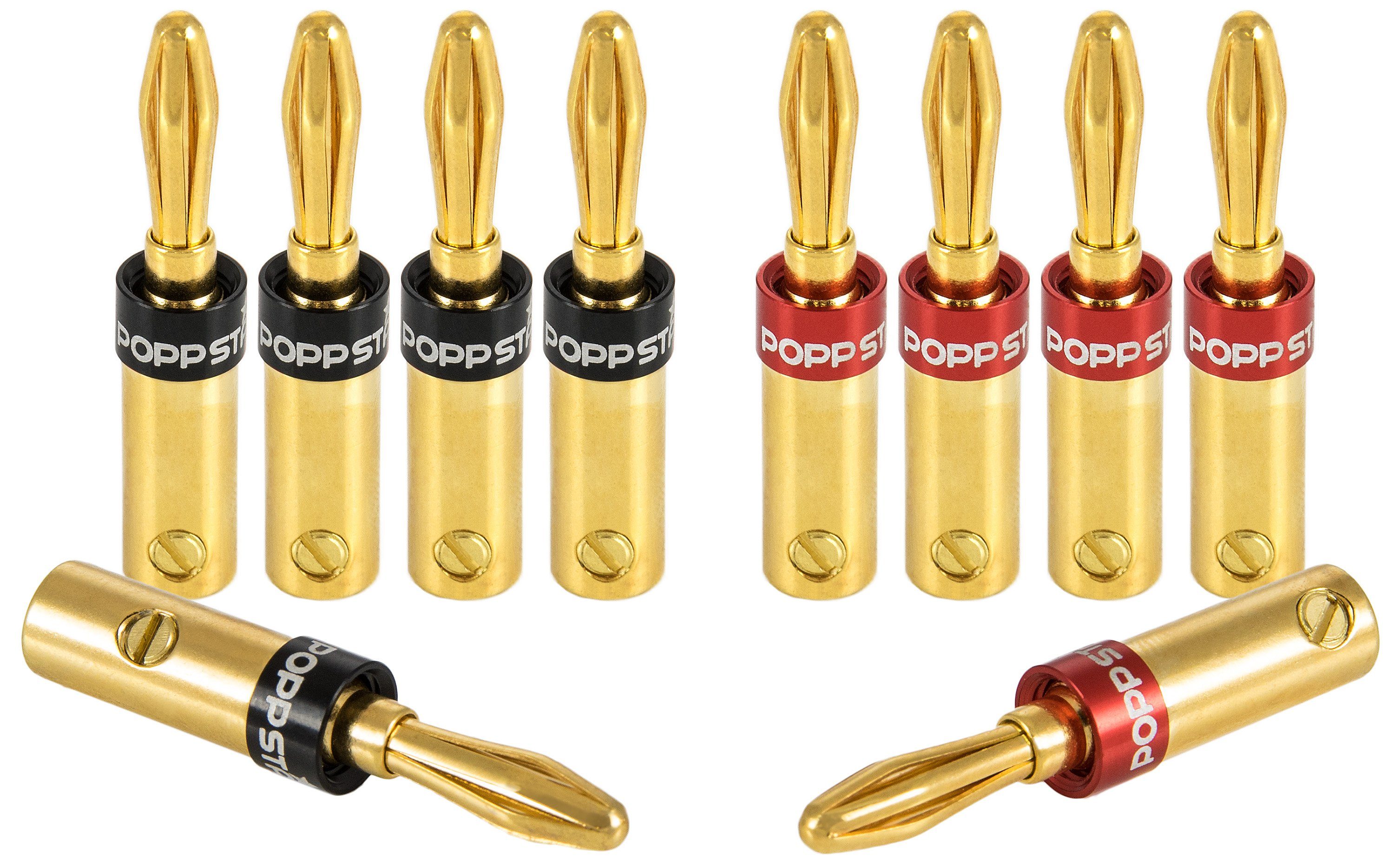High End Bananenstecker für Lautsprecher-Kabel und AV Receiver Audio-Adapter
