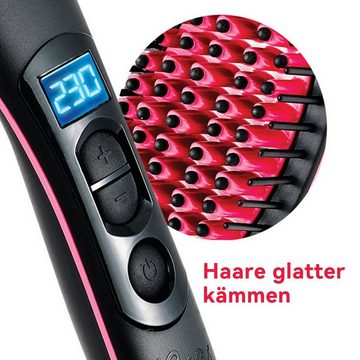 Welikera Haarglättbürste Haarglättungskamm mit LCD-Temperaturanzeige, einstellbare Temperatur