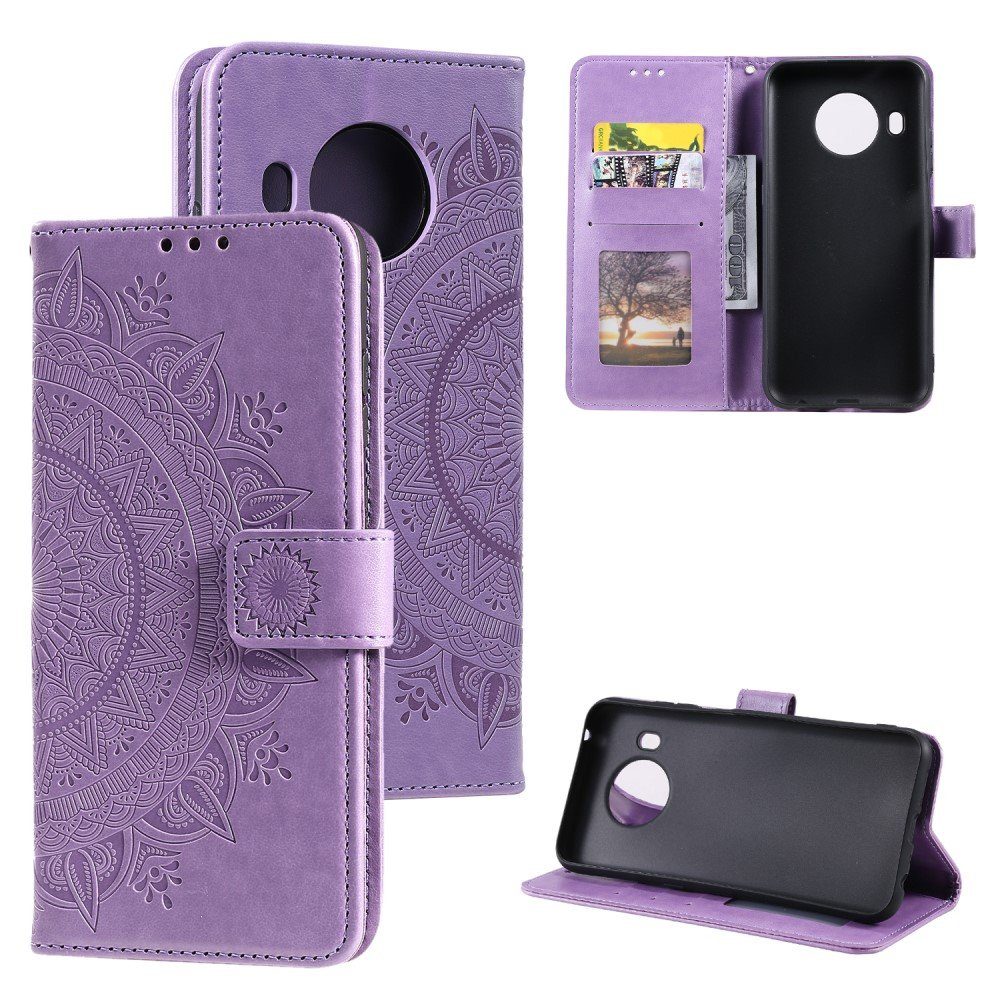 CoverKingz Handyhülle Hülle für Nokia X10/X20 Handyhülle Flip Case Cover Schutzhülle Etui 16,5 cm (6,5 Zoll), Klapphülle Schutzhülle mit Kartenfach Schutztasche Motiv Mandala
