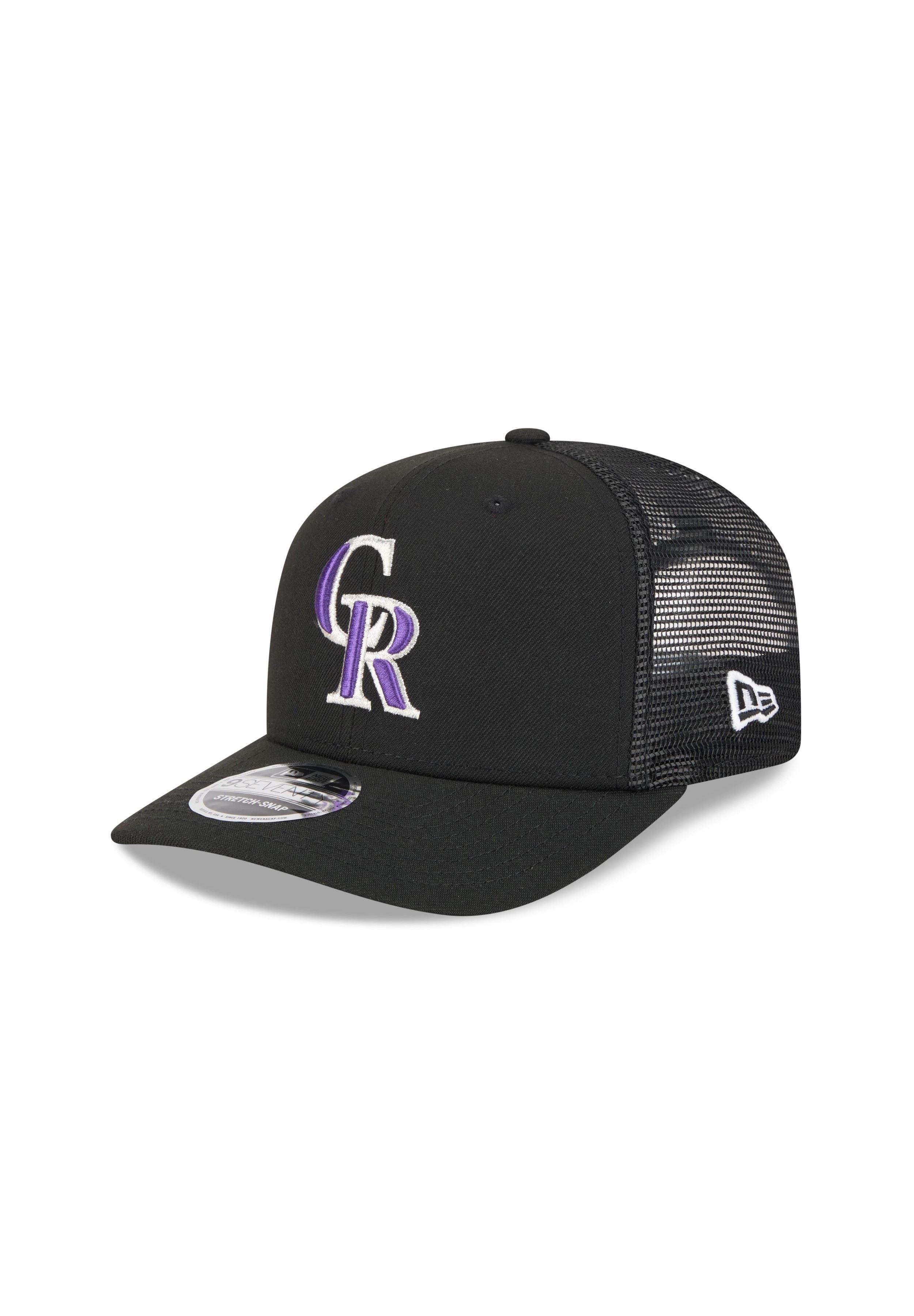 Snapback Cap Colorado Rockies New Era 9Seventy Stretch-Snap MLB Trucker Cap Schwarz