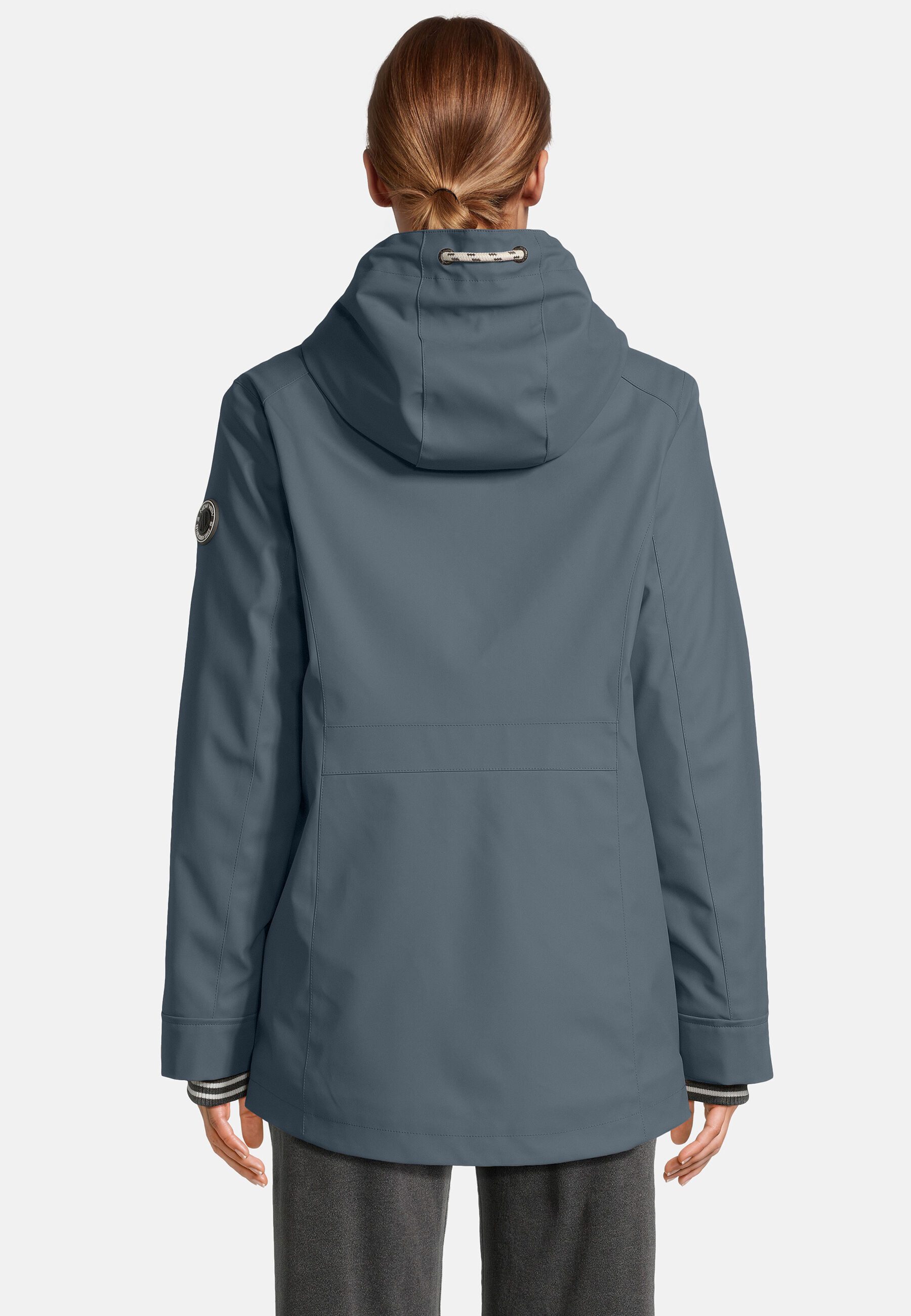 New View Regenjacke Lara mit weitenregulierbarer Kapuze