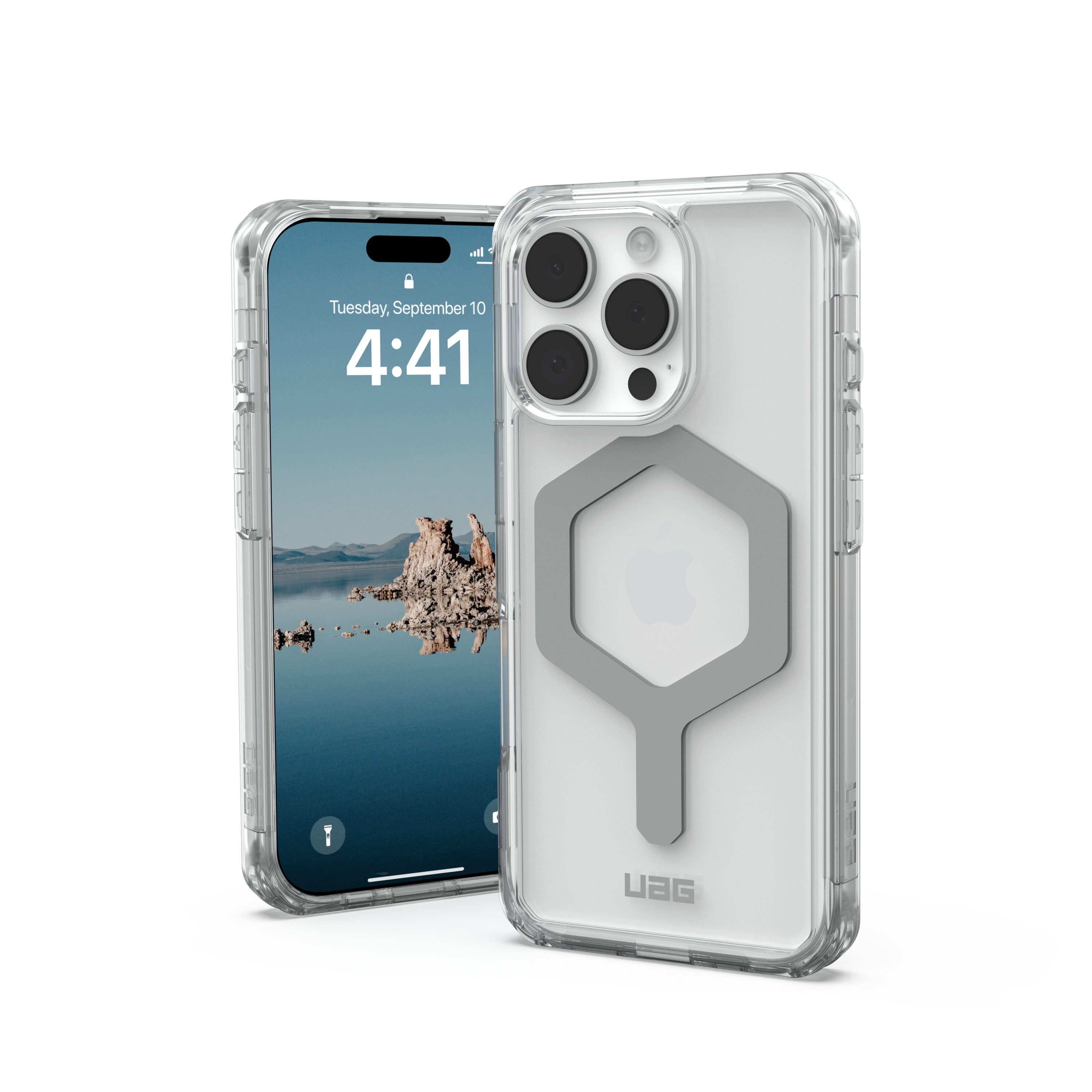 Urban Armor Gear Smartphone-Hülle Plyo - iPhone 16 Pro MagSafe Hülle, [MagSafe optimiert, 4,9 Meter Fallschutz]