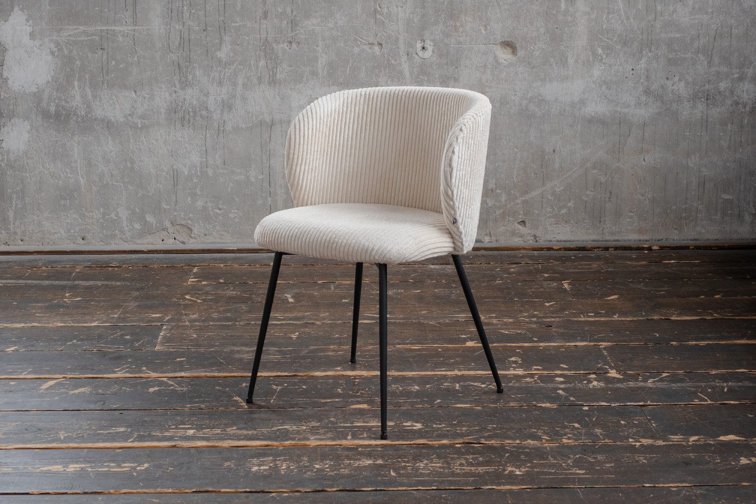 KAWOLA Esszimmerstuhl LENA Bequemer Polsterstuhl - Moderner Designstuhl (1 St), Cordbezug. Stahlbeine. Bequemer Sitz. Modernes Design.