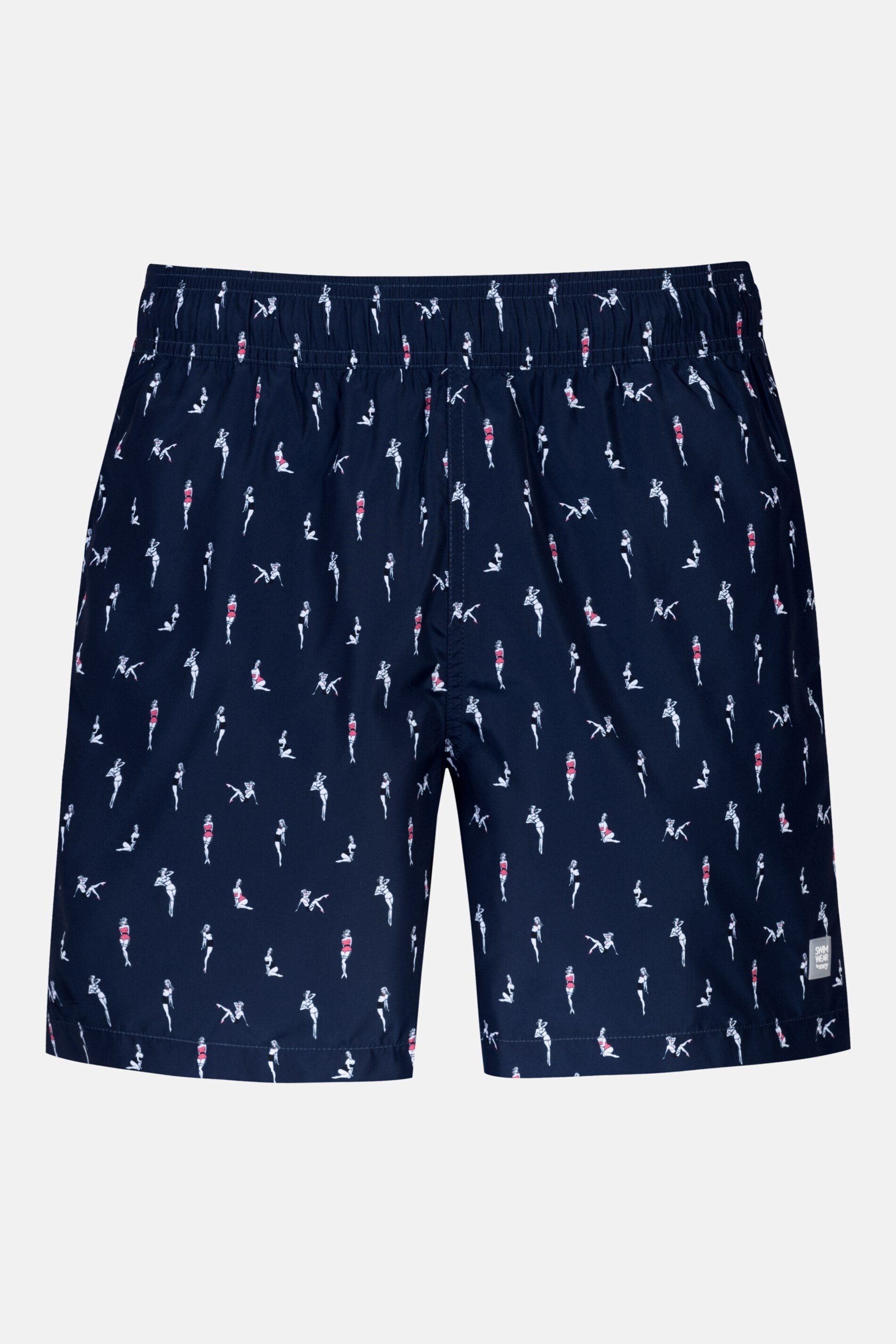 Mey Badeshorts Mey Herren Badeshort Serie Pin Up Doll mit Print (1-St) Lässige Badeshort mit Print, Meerwasser-Resistenz