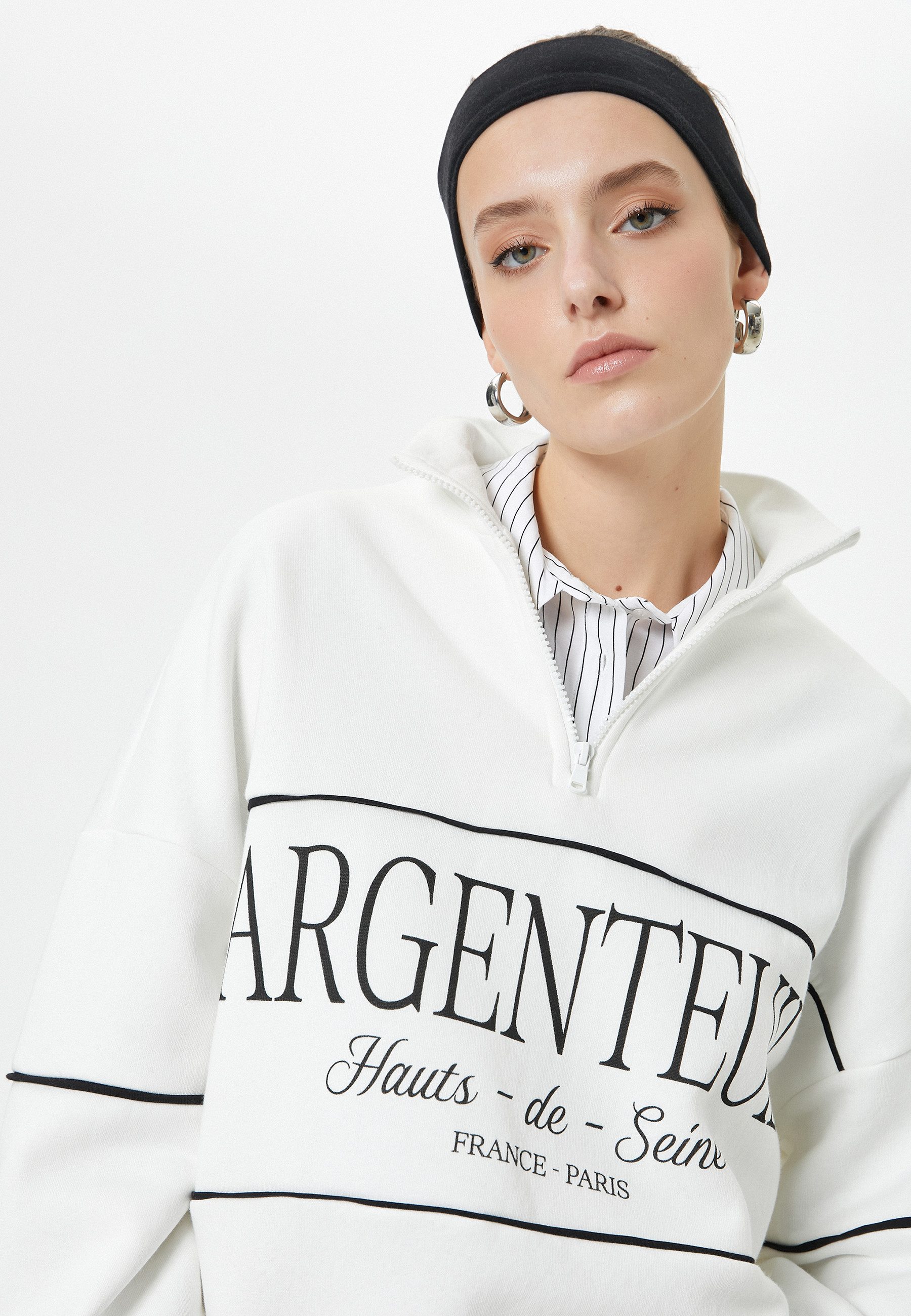 Koton Sweatshirt Halbreißverschluss Mit Reißverschlussdetail Sweatshirt
