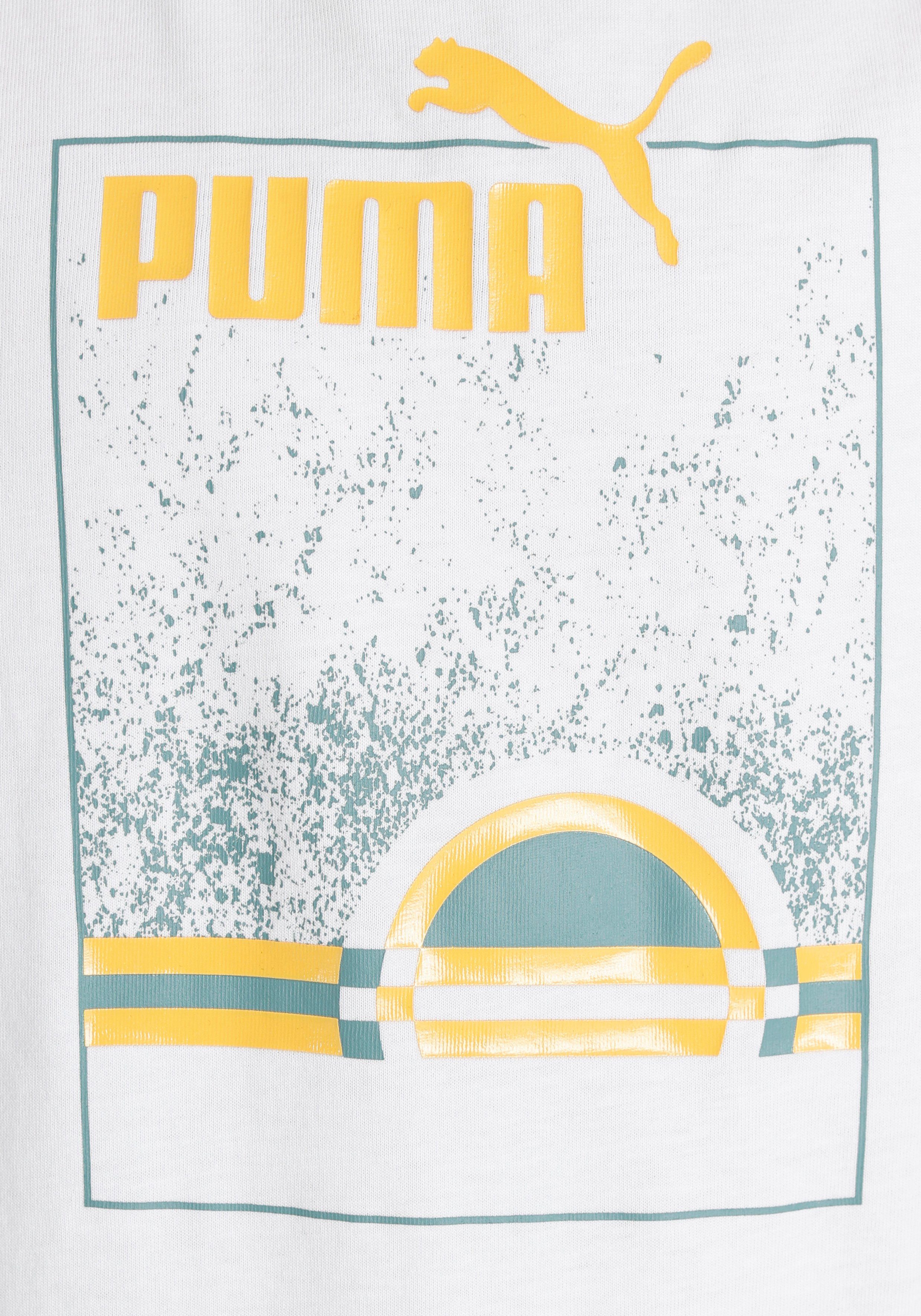 PUMA Tee T-Shirt STREET (Summe weiß B ESS+ Summer ART