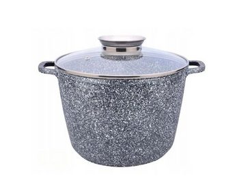 Zilner Topf-Set Graue Topfset Große Töpfe, Suppentöpfe, Kompotttöpfe 10.2L / 14.2L, Aluminiumguss (sehr hochwertig, 4-tlg., Zeitloses Design des Topfsets. Eine ideale Geschenkidee)