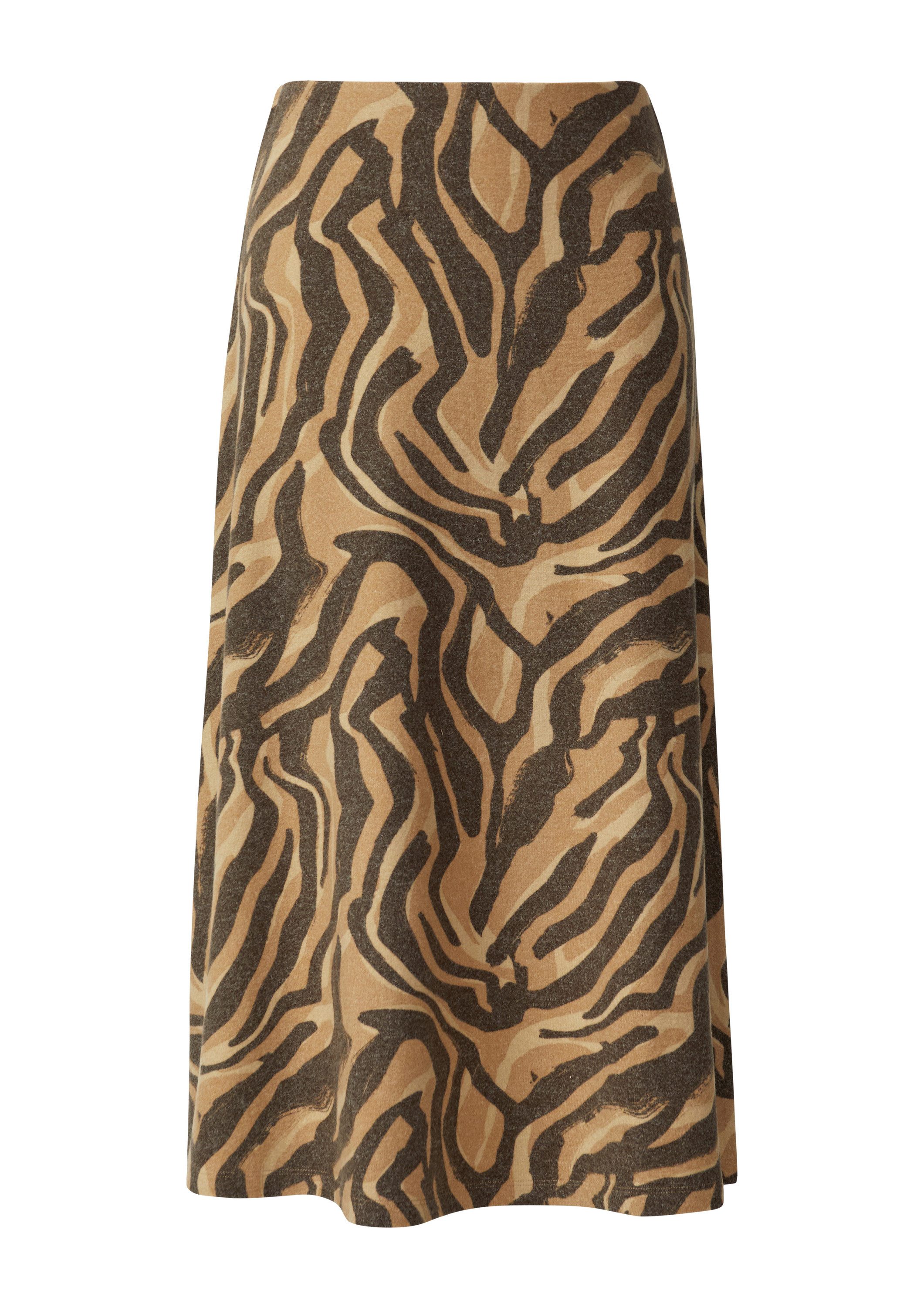 s.Oliver Midirock Rock Weicher Jersey-Rock mit Animal-Print günstig online kaufen