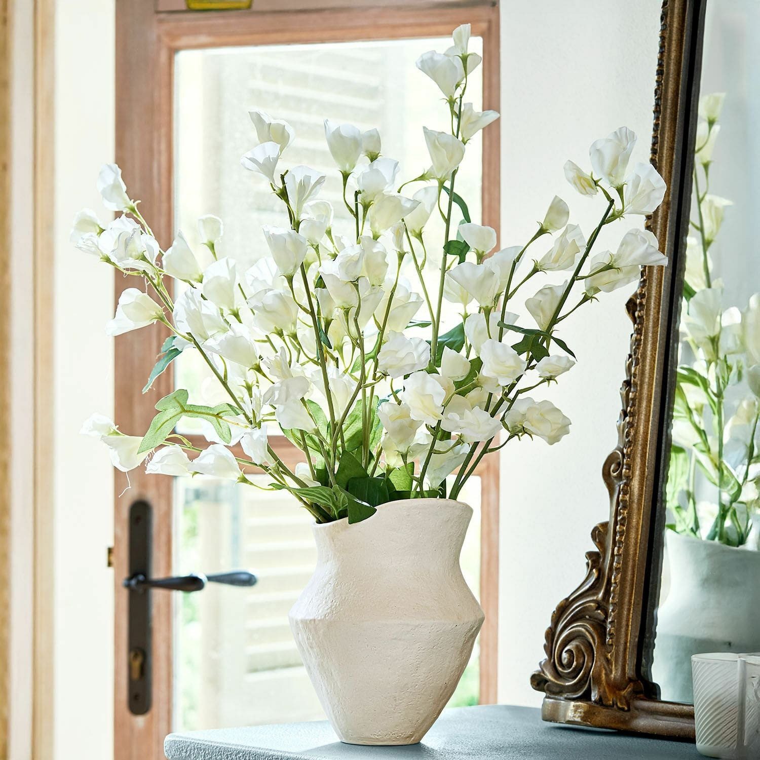 Kunstblume Blume 6er Set Clavigny weiß, günstig online kaufen
