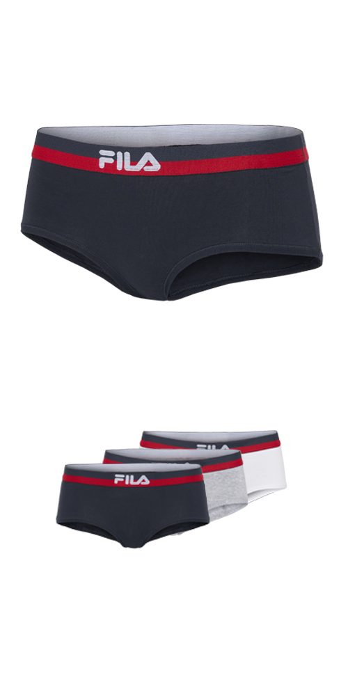Fila Slip (3er Pack) mit elastischem Logobund, Woman Culotte günstig online kaufen