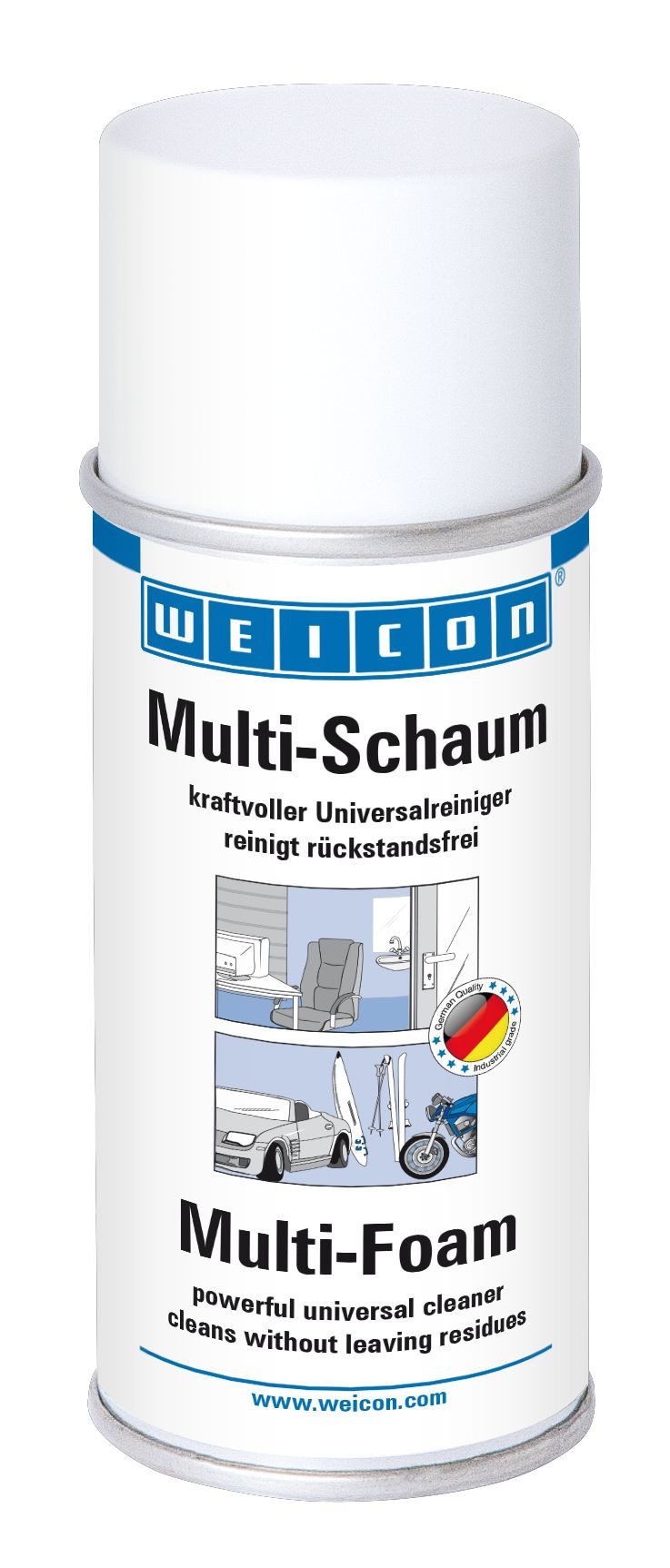 WEICON Multi-Schaum, kraftvoller Schaumreiniger, Universalreiniger Reinigungsspray (1x 400 ml Spraydose Universell einsetzbar)