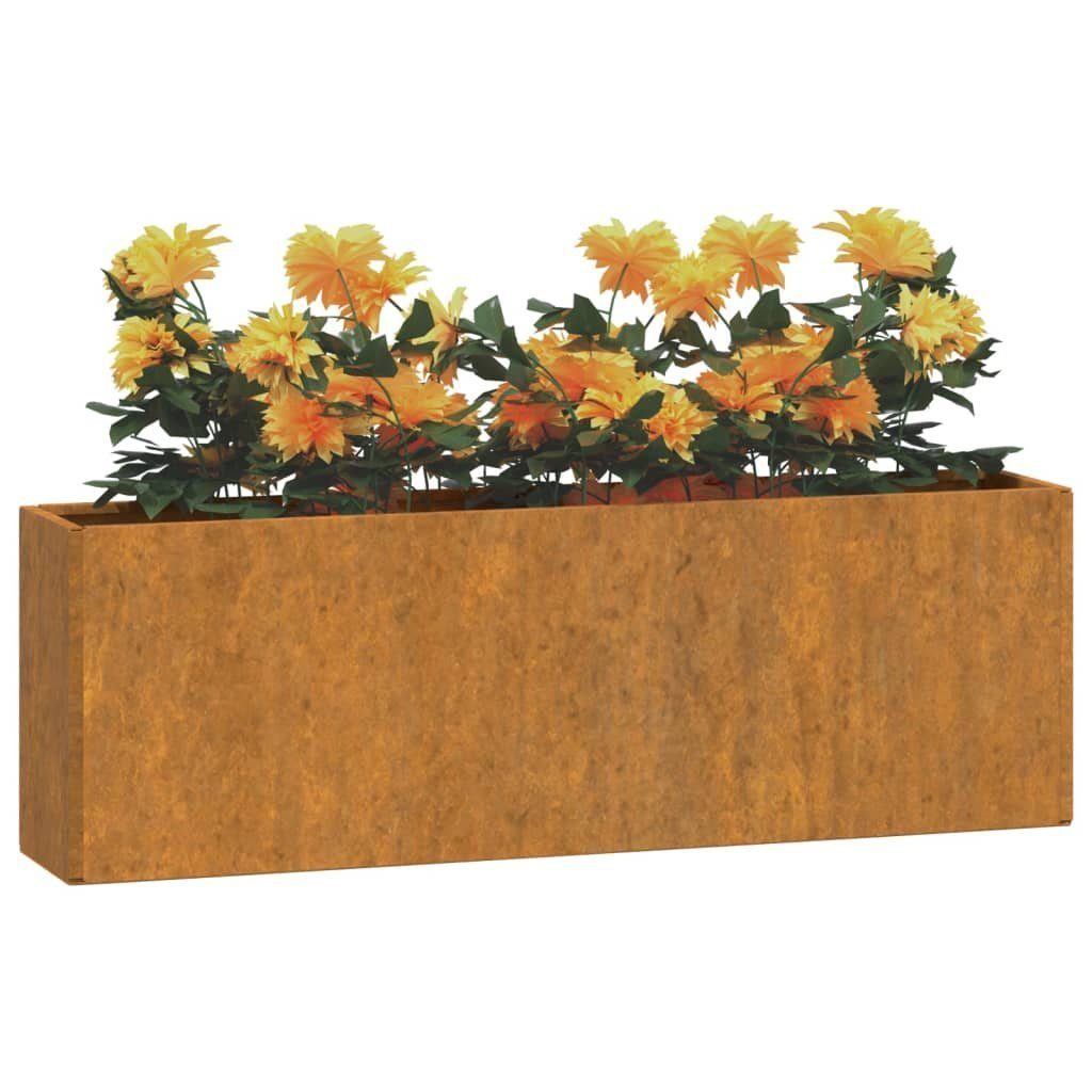 Wand-Pflanzkübel Stk. (2 2 cm St) Blumentopf 53x10x17 Cortenstahl vidaXL Rostig