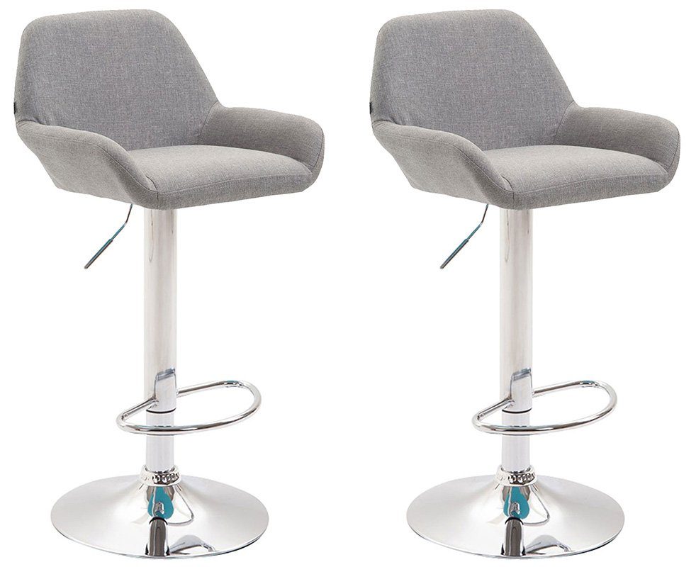 CLP Barhocker Braga Stoff (2er Set, günstig online kaufen