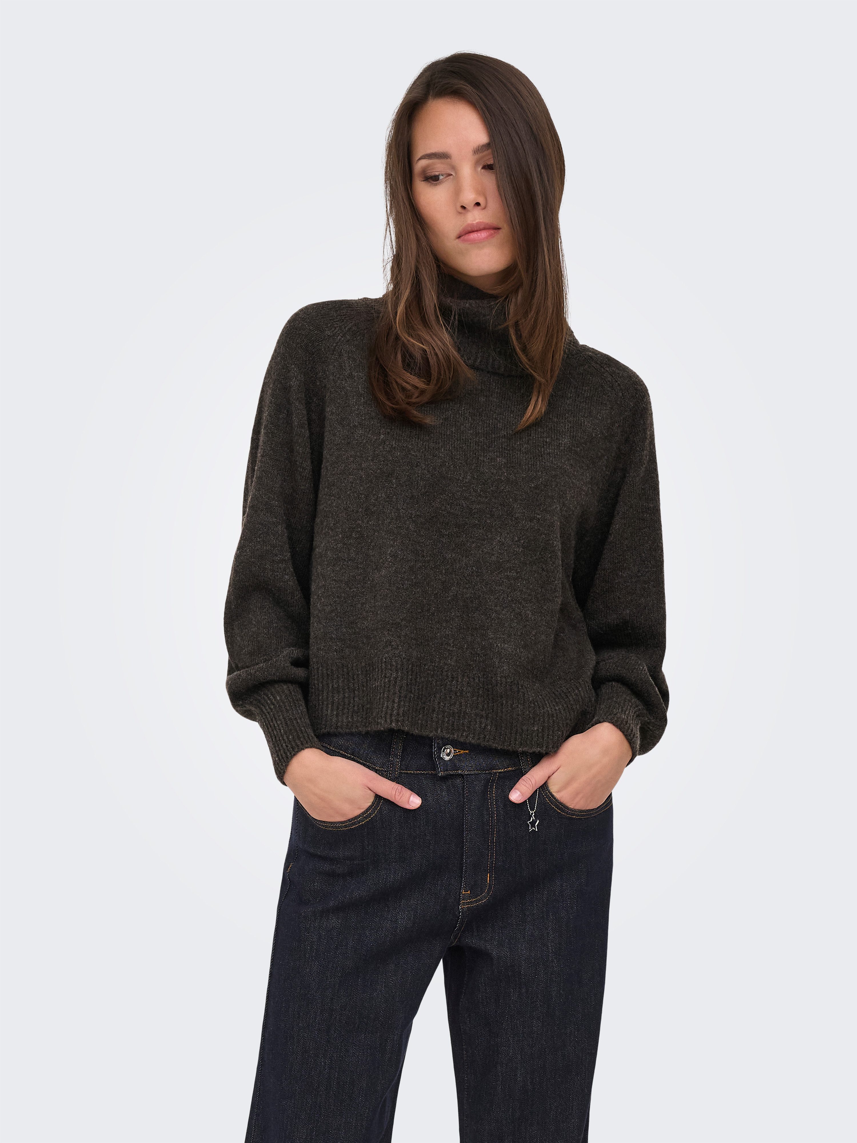 ONLY Rollkragenpullover ONLOLIVIA LS ROLL NECK CC KNT Materialmix, regular fit