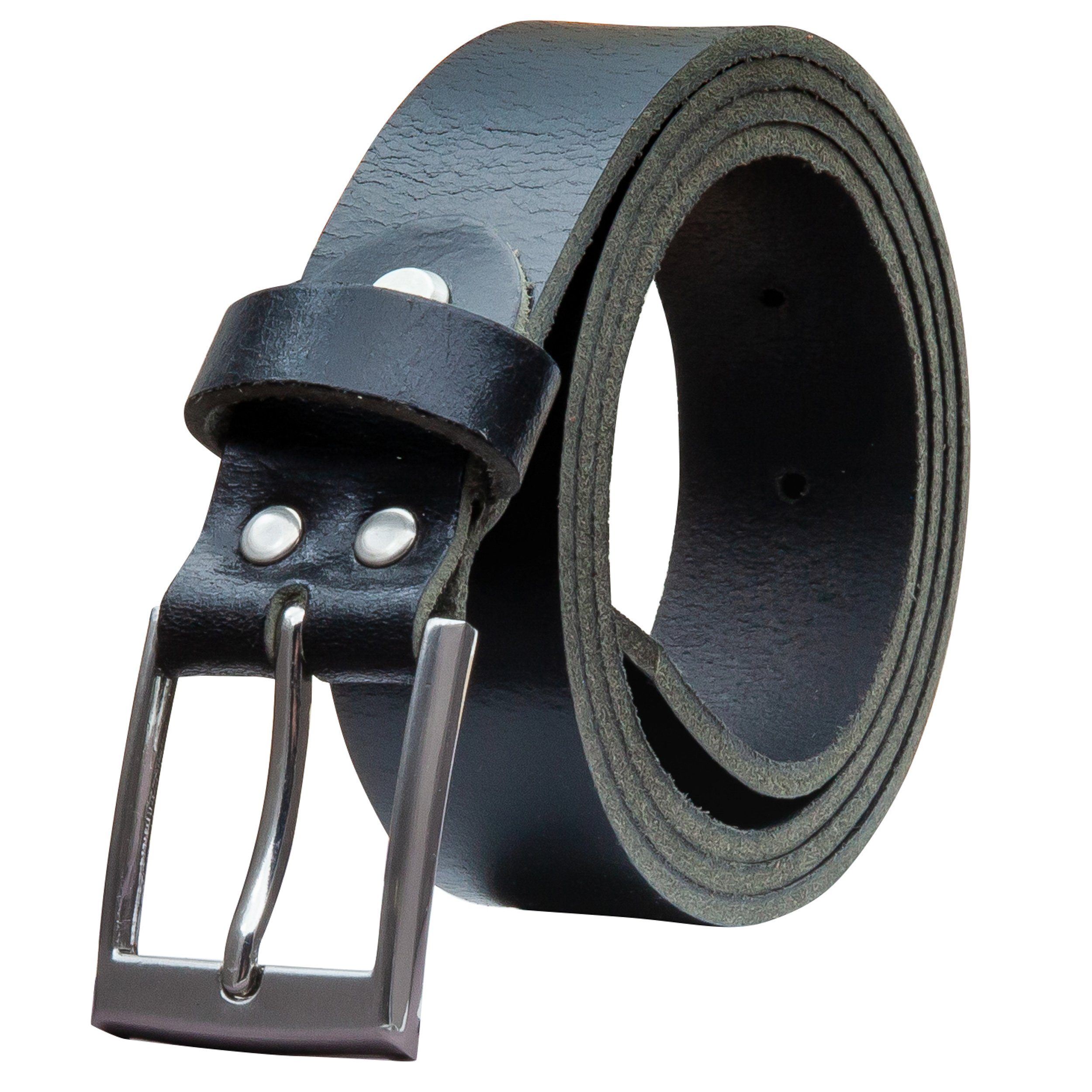 Ledergürtel OM39-VL-Schwarz