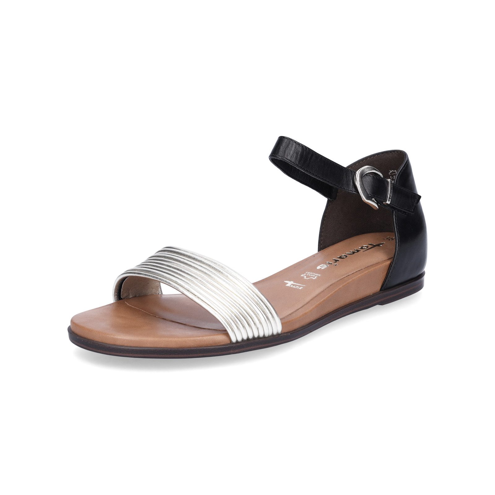 Tamaris Tamaris Damen Sandale schwarz gold Sandale