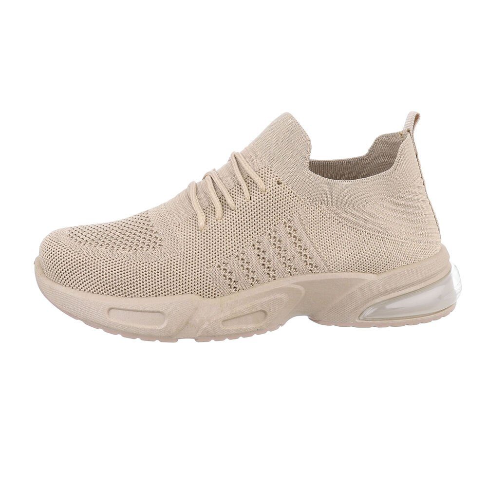 Coolwalk Herren Low-Top Freizeit Sneaker Flach Sneakers in Hellbraun günstig online kaufen