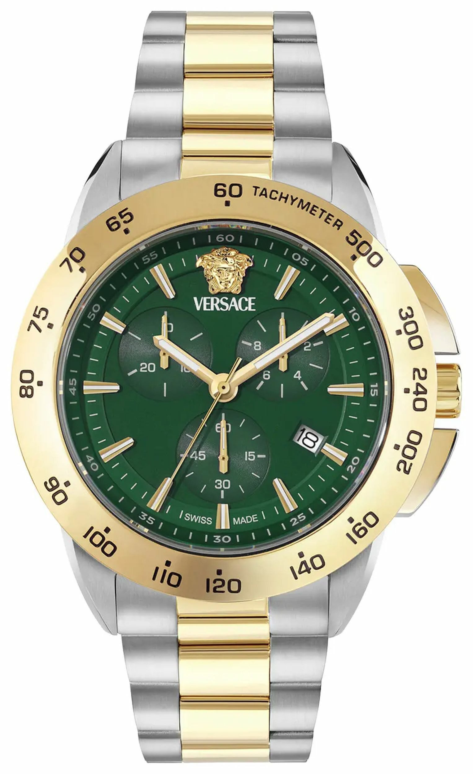 Versace Chronograph Chronograph für Herren, (1-tlg., Armbanduhr)