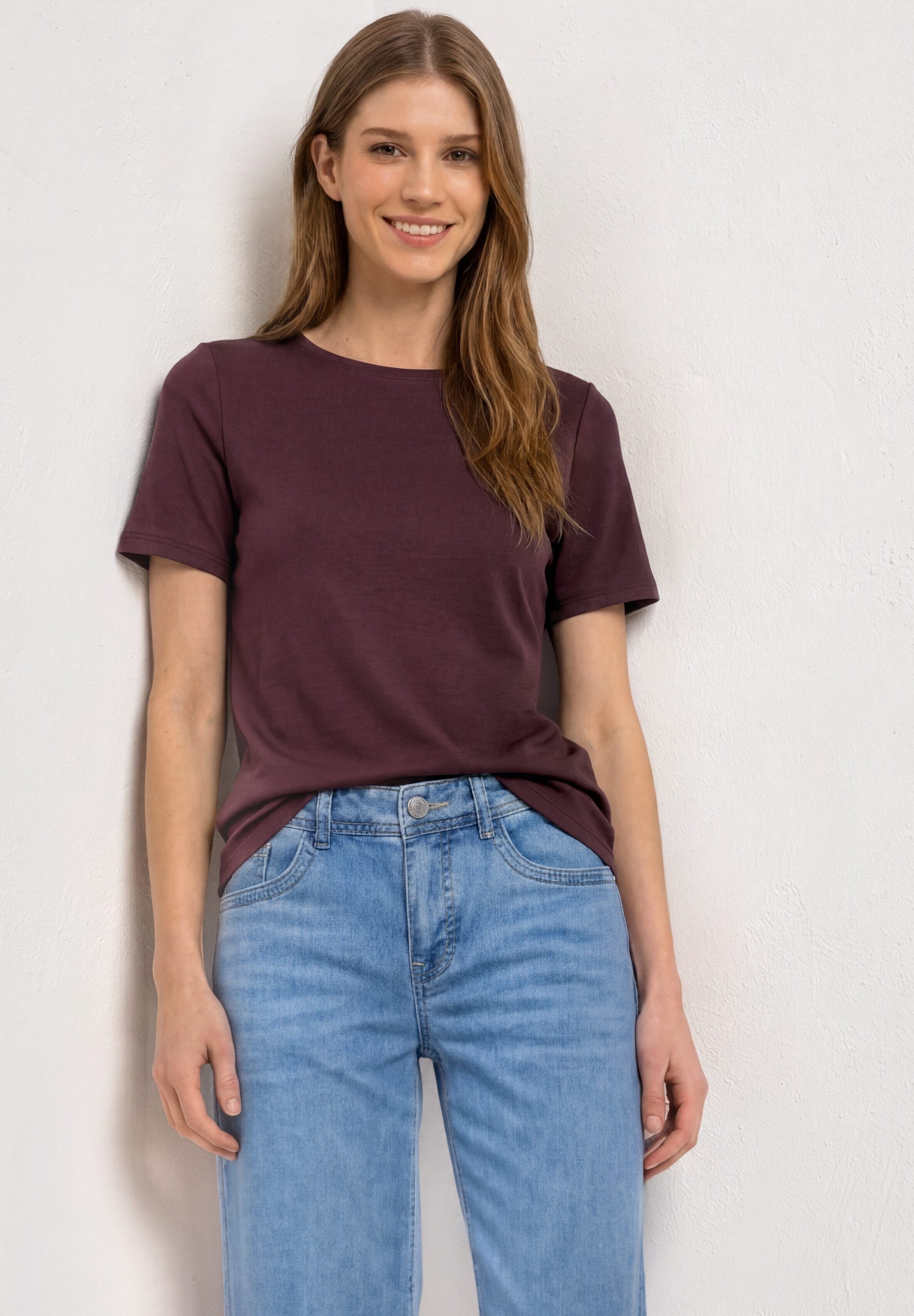 STREET ONE T-Shirt im soften Baumwoll-Mix