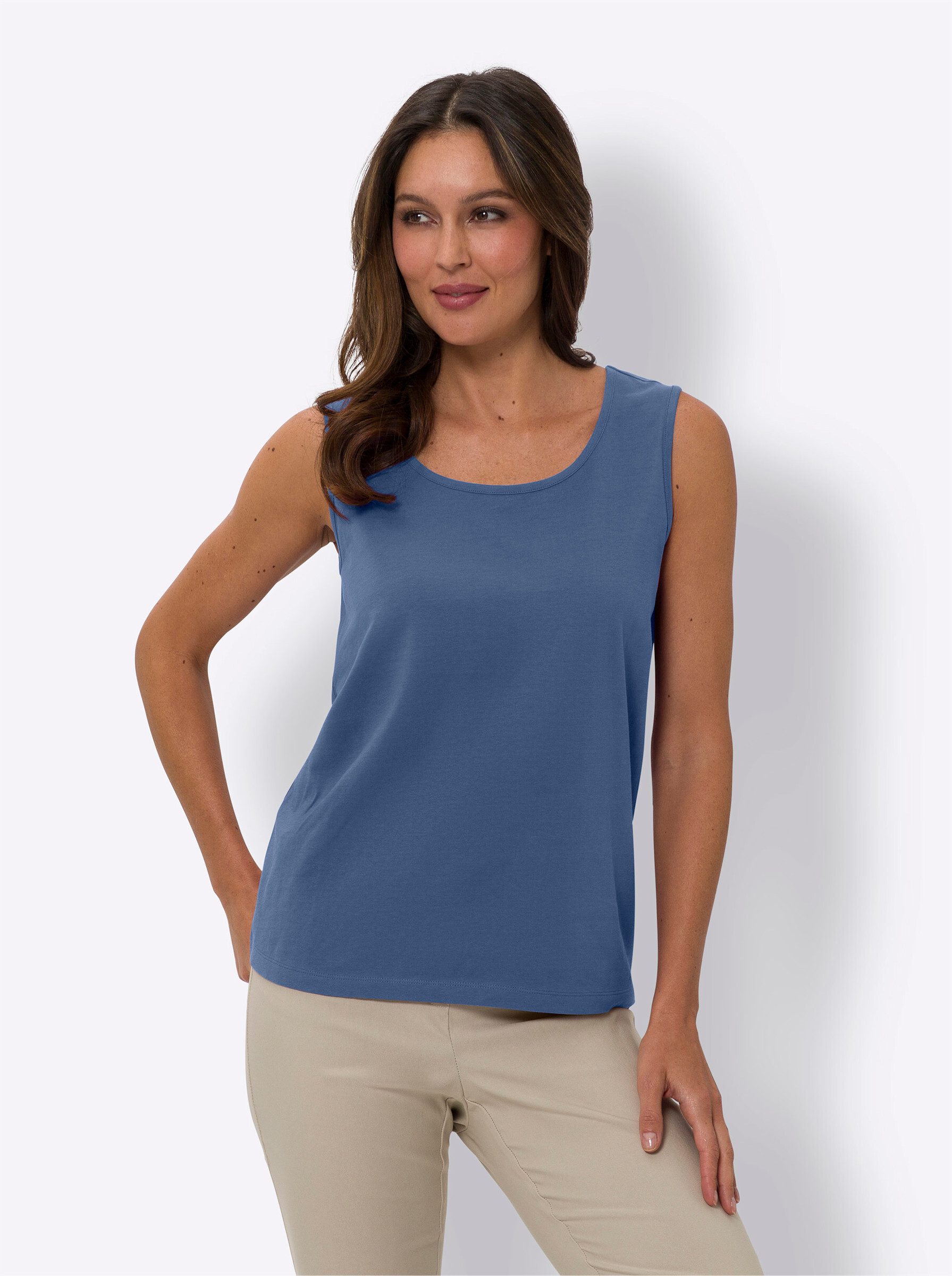 Sieh an! Shirttop Shirttop Ärmellos