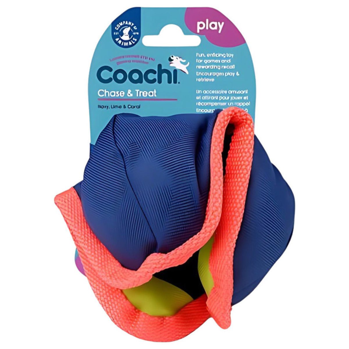 Coachi Tier-Intelligenzspielzeug Snackspielzeug "Chase & Treat" blau/orange günstig online kaufen