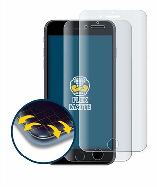 BROTECT Full-Screen Schutzfolie für Apple iPhone 8 Plus, Displayschutzfolie, 2 Stück, 3D Curved matt entspiegelt Full-Screen Anti-Reflex