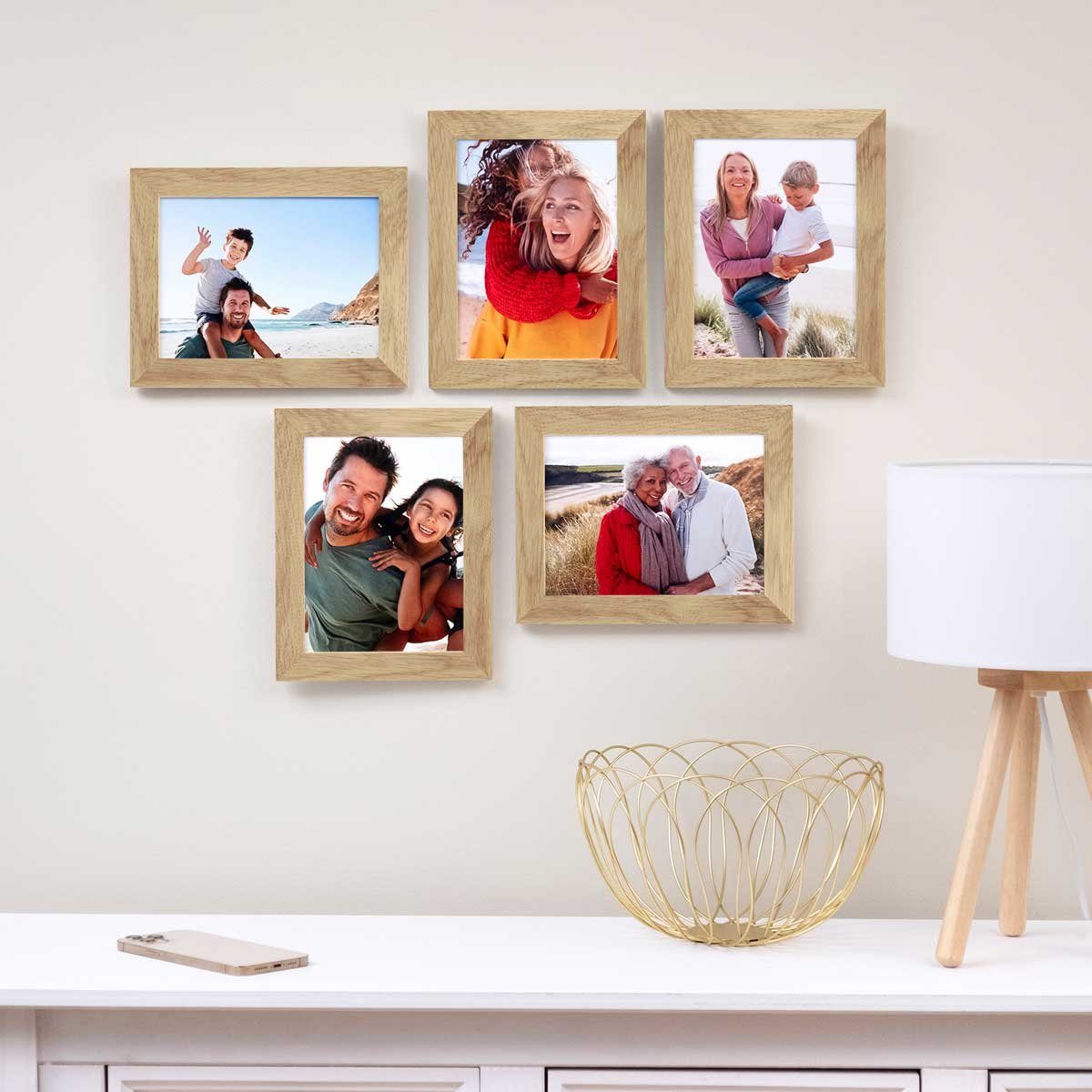 PHOTOLINI Bilderrahmen 5er Set breite Rahmen, günstig online kaufen